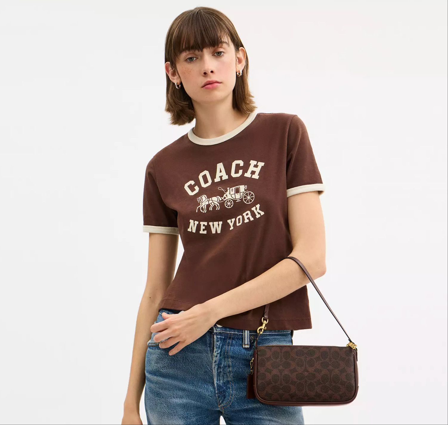 Coach Plaza Bag In Signature Canvas CCC42 Size ONE SIZE - 12 Thumbnail