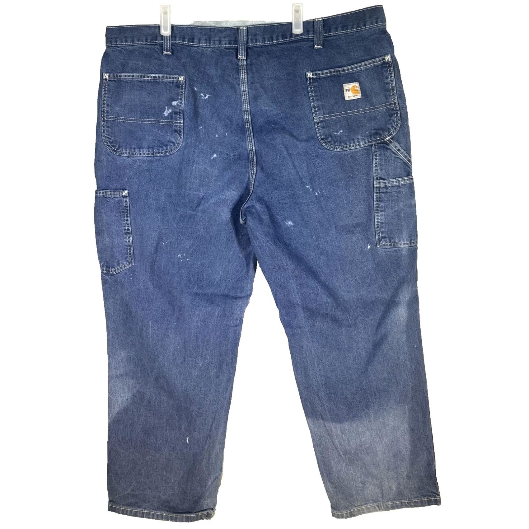 Carhartt VINTAGE Carhartt FR Work Jeans Mens 44x30 CAT2 Arc Flash Denim Workwear (44x30) Size US 44 / EU 60 - 2 Thumbnail