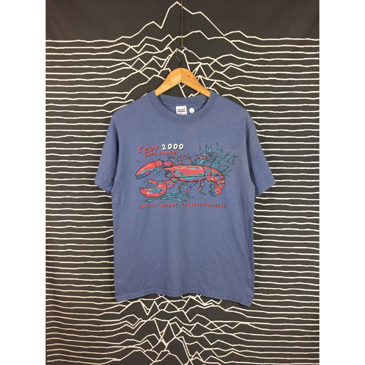 Anvil × Vintage Vtg Y2K 36th Anniversary Winter Harbor Lobster Festival Tee Size US M / EU 48-50 / 2 - 2 Thumbnail