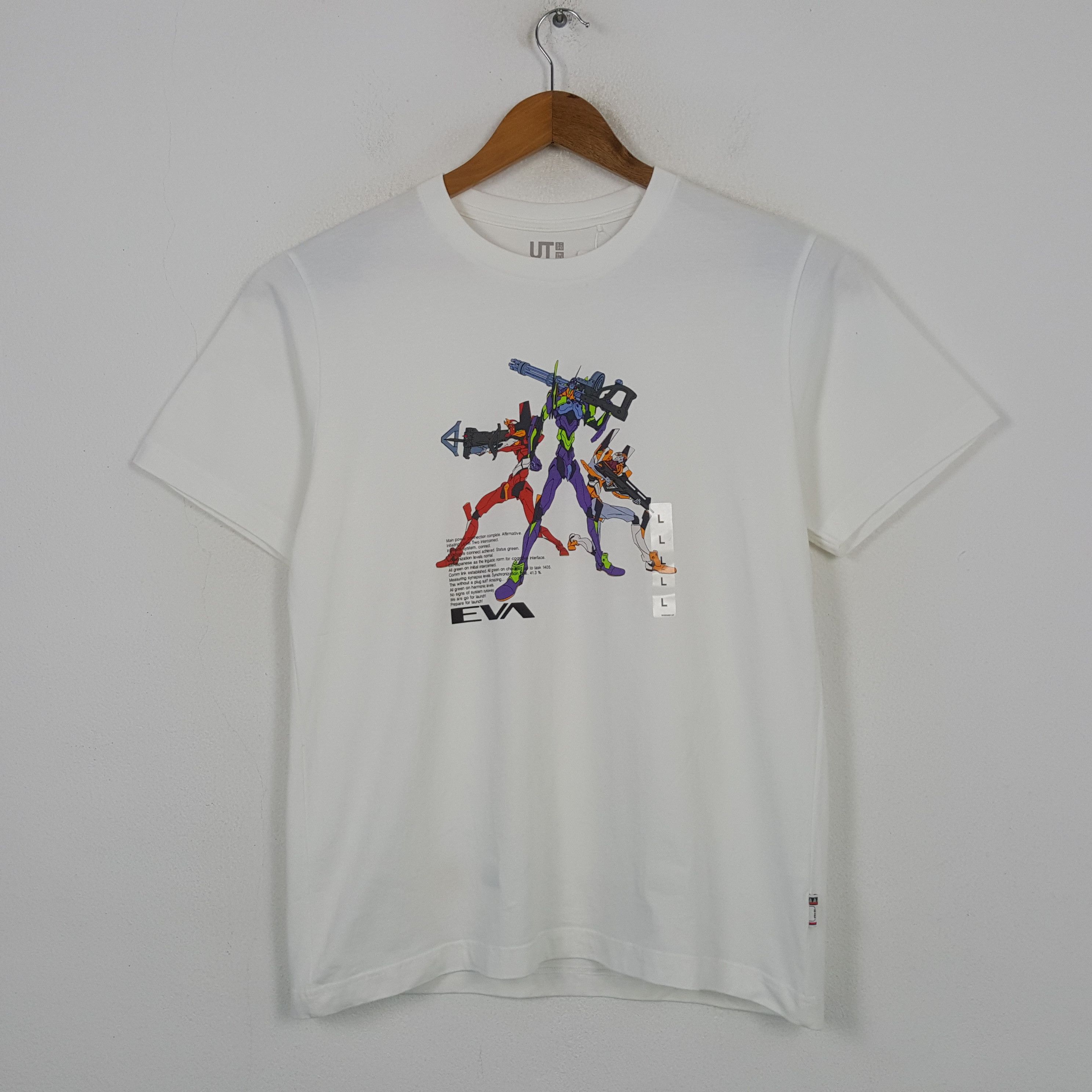 Anime Vintage Neon Genesis Evangelion Japan Animated T-shirt RR2 Size US L / EU 52-54 / 3 - 1 Thumbnail