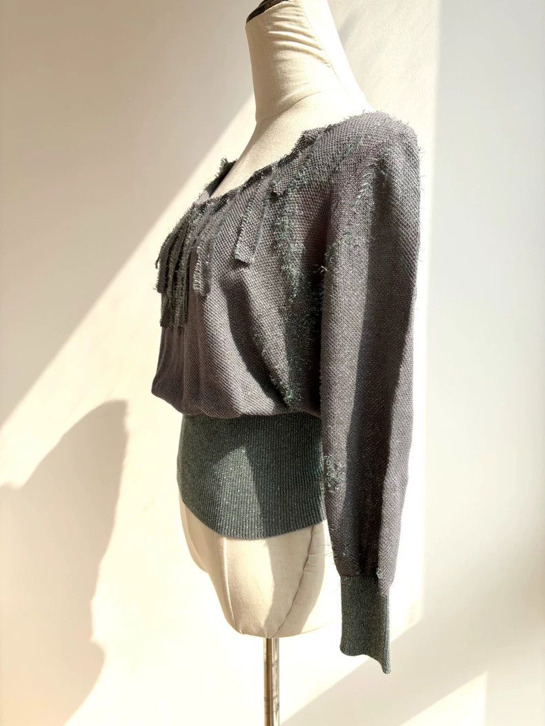 Vivienne Westwood Vivienne Westwood Gray light chime knit sweater Size M / US 6-8 / IT 42-44 - 3 Thumbnail