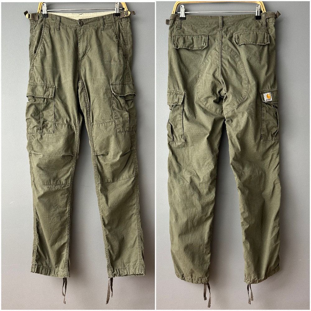 Carhartt Carhartt Aviation Pant Cargo Khaki olive Trousers Pants Size US 29 - 1 Thumbnail