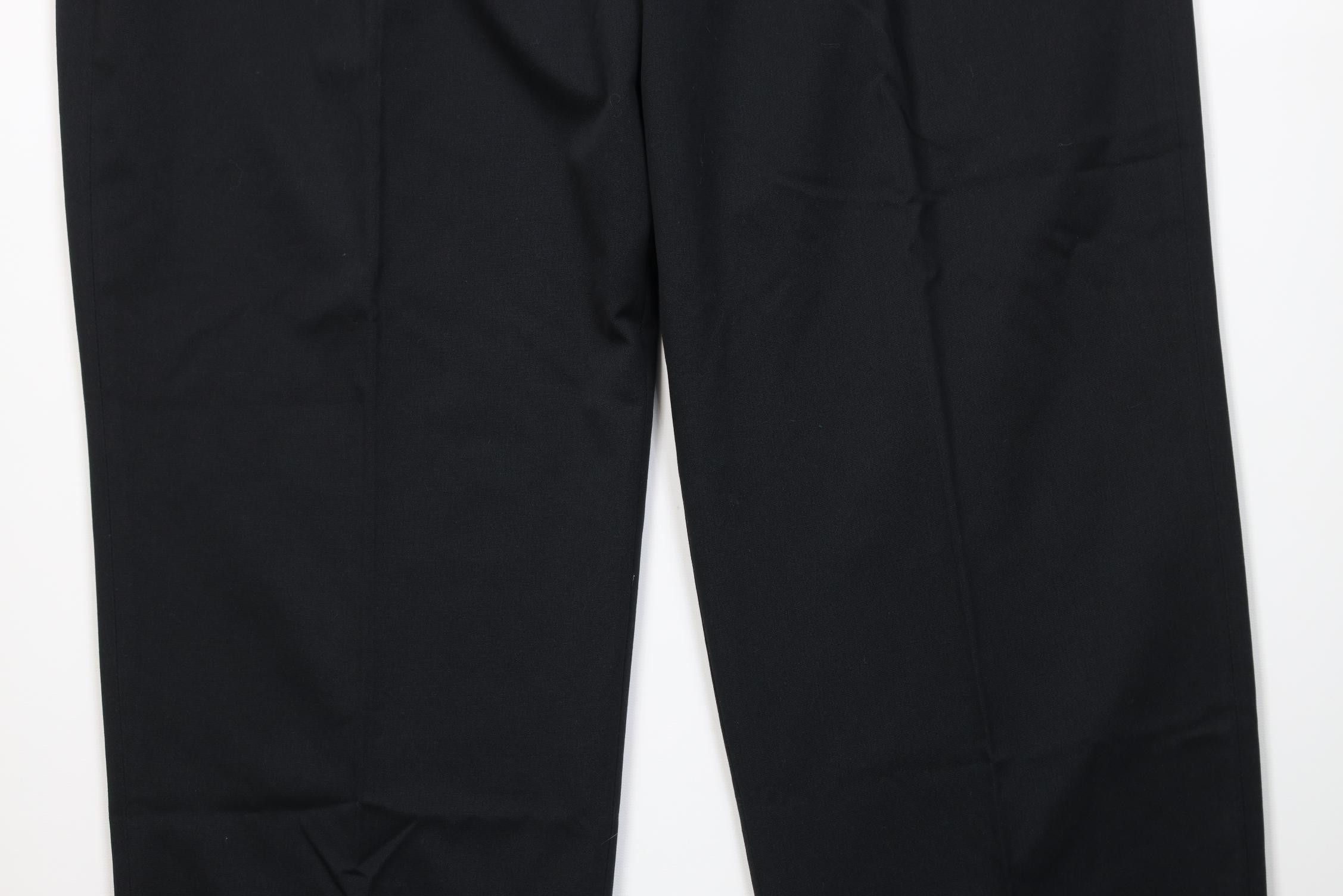Vintage Vintage 90s Streetwear Flared Wide Leg Chino Pants Black Size US 40 / EU 56 - 3 Thumbnail