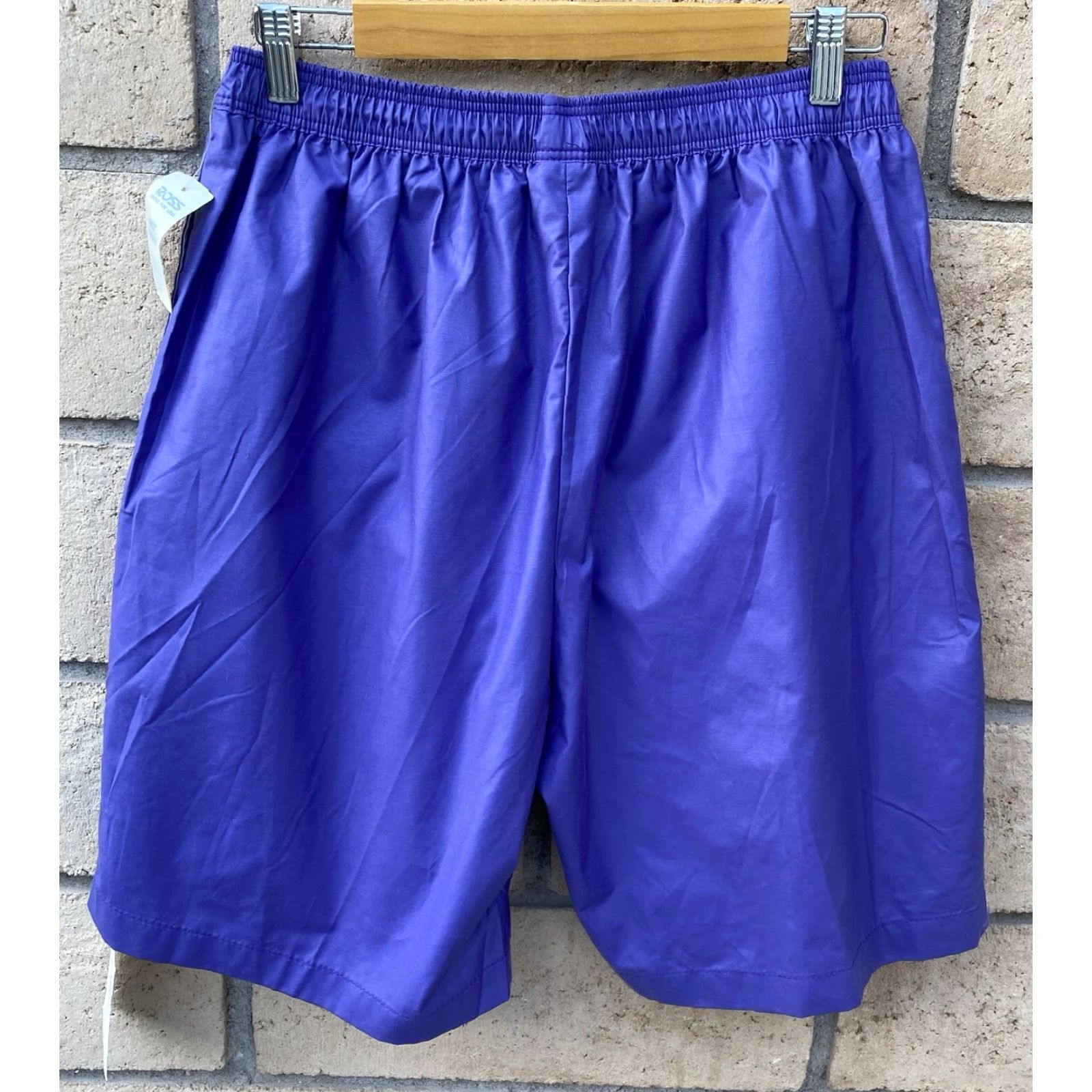 Catalina VINTAGE Catalina Purple Swim Shorts L Mens NOS 80s 90s Blue-Violet Lined Cotton Nylon Polyester Blended Fabric Swim Bottom Set Size US 33 - 6 Thumbnail