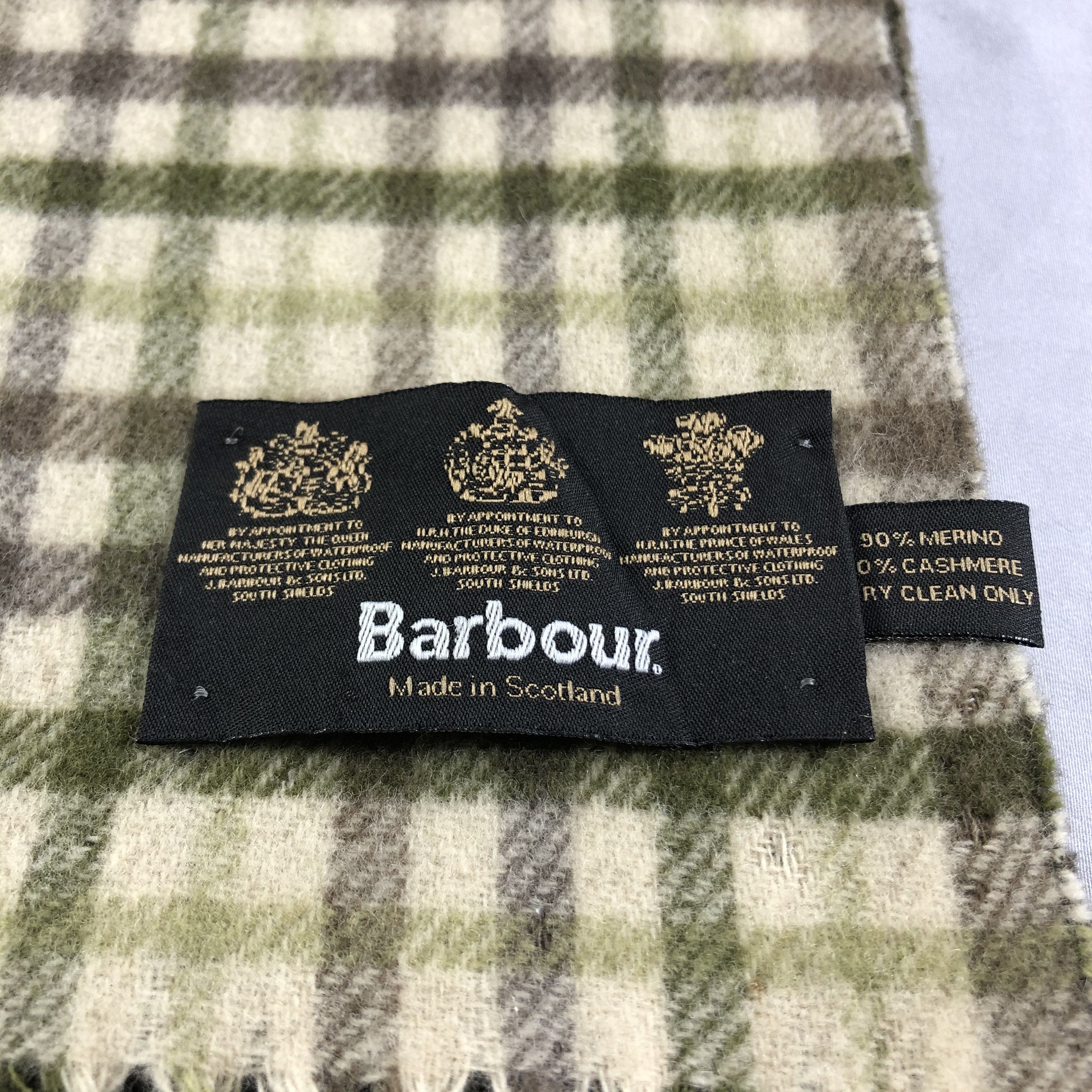Barbour Barbour Gingham Merino Scarf Muffler Neckwear V2201 Size ONE SIZE - 5 Thumbnail