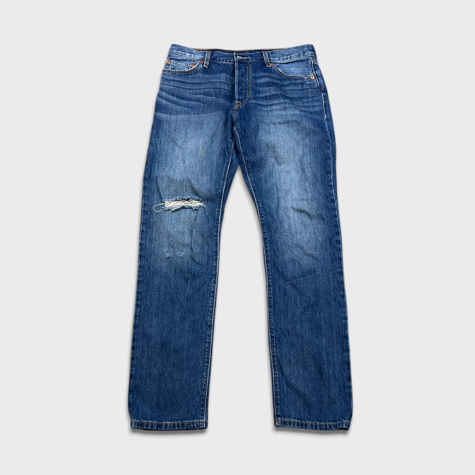 Levi's × Vintage Levi's 501 Jeans 32x31 Original Fit Straight Distress Denim Size US 32 / EU 48 - 1 Thumbnail