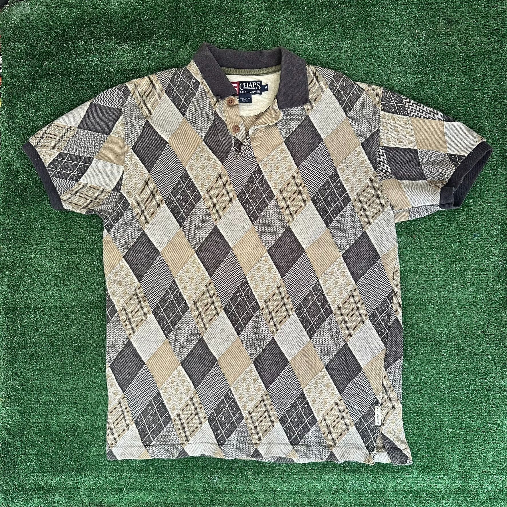 Chaps Ralph Lauren Vintage Chaps Ralph Lauren Argyle Polo Shirt Preppy Grandpa Size US M / EU 48-50 / 2 - 1 Thumbnail