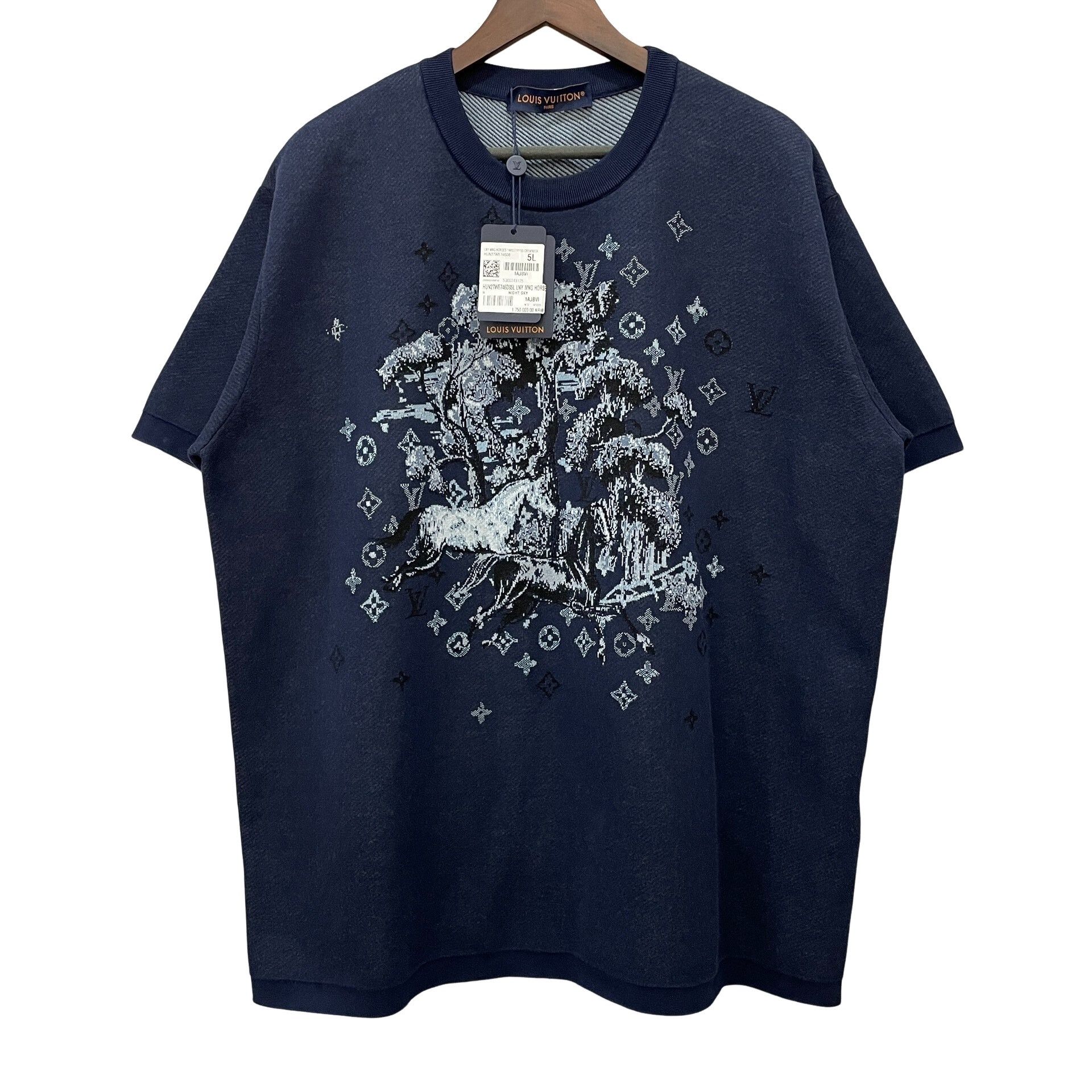 Louis Vuitton Louis Vuitton Jacquard Knit Horse T-Shirt 5L Size US XXL / EU 58 / 5 - 1 Thumbnail