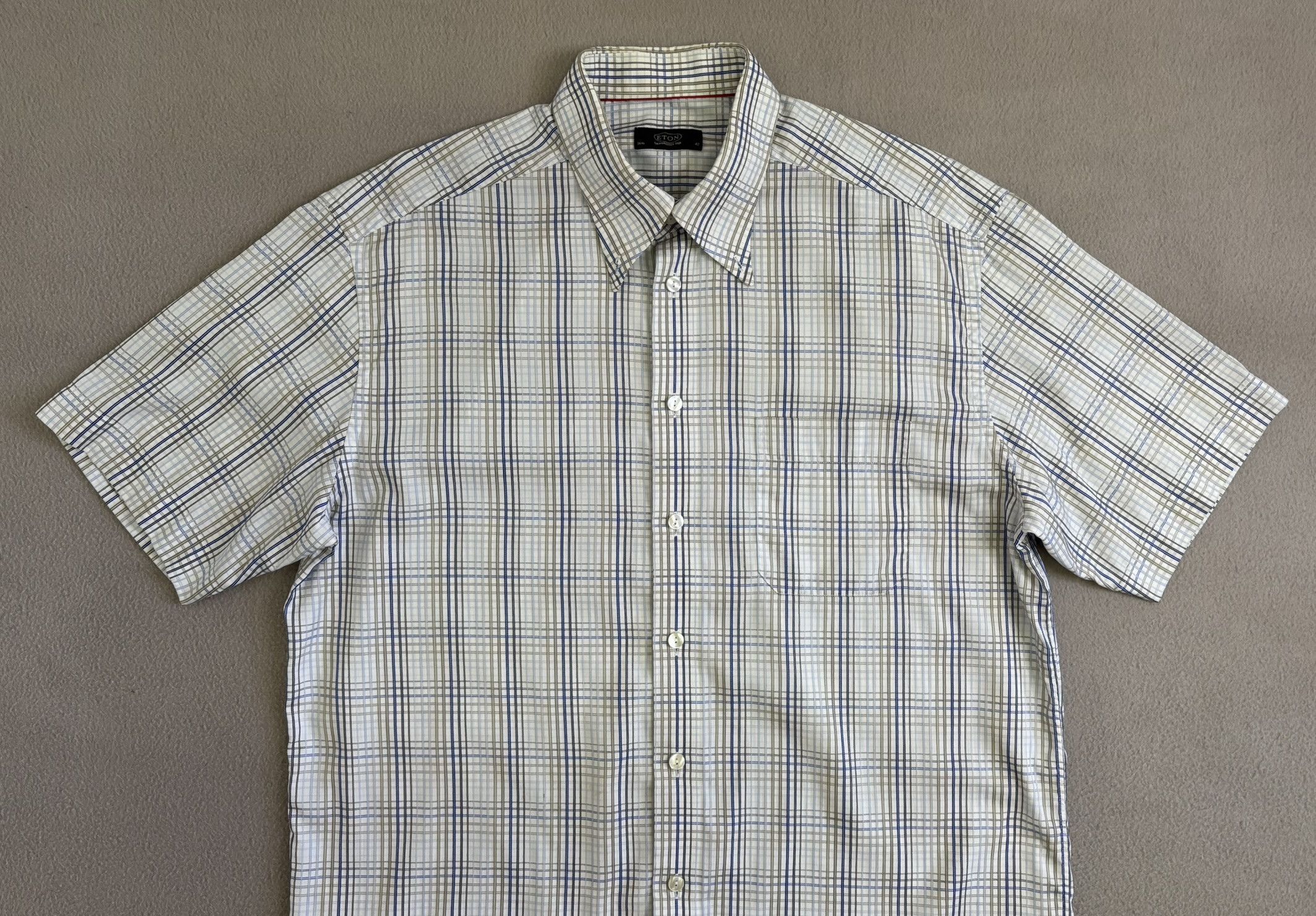 Eton Eton shirt white checks size 42 Size US L / EU 52-54 / 3 - 6 Thumbnail