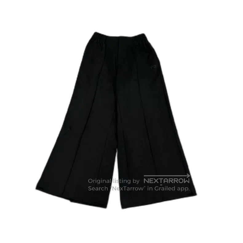 Y-3 Y-3 Black Wide-Leg Pants Size M. Size US 32 / EU 48 - 1 Thumbnail