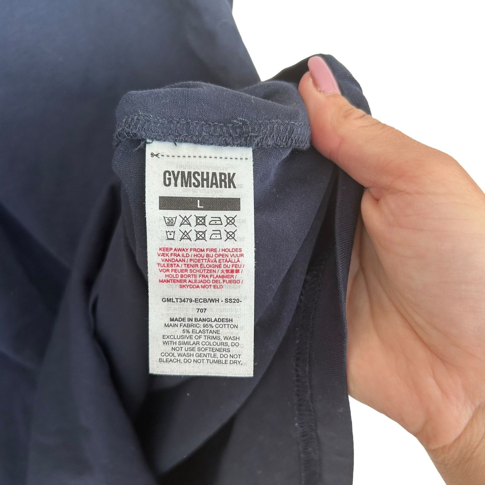 Gymshark Gymshark Navy Blue Long Sleeve Shirt Sz L Size US L / EU 52-54 / 3 - 3 Thumbnail