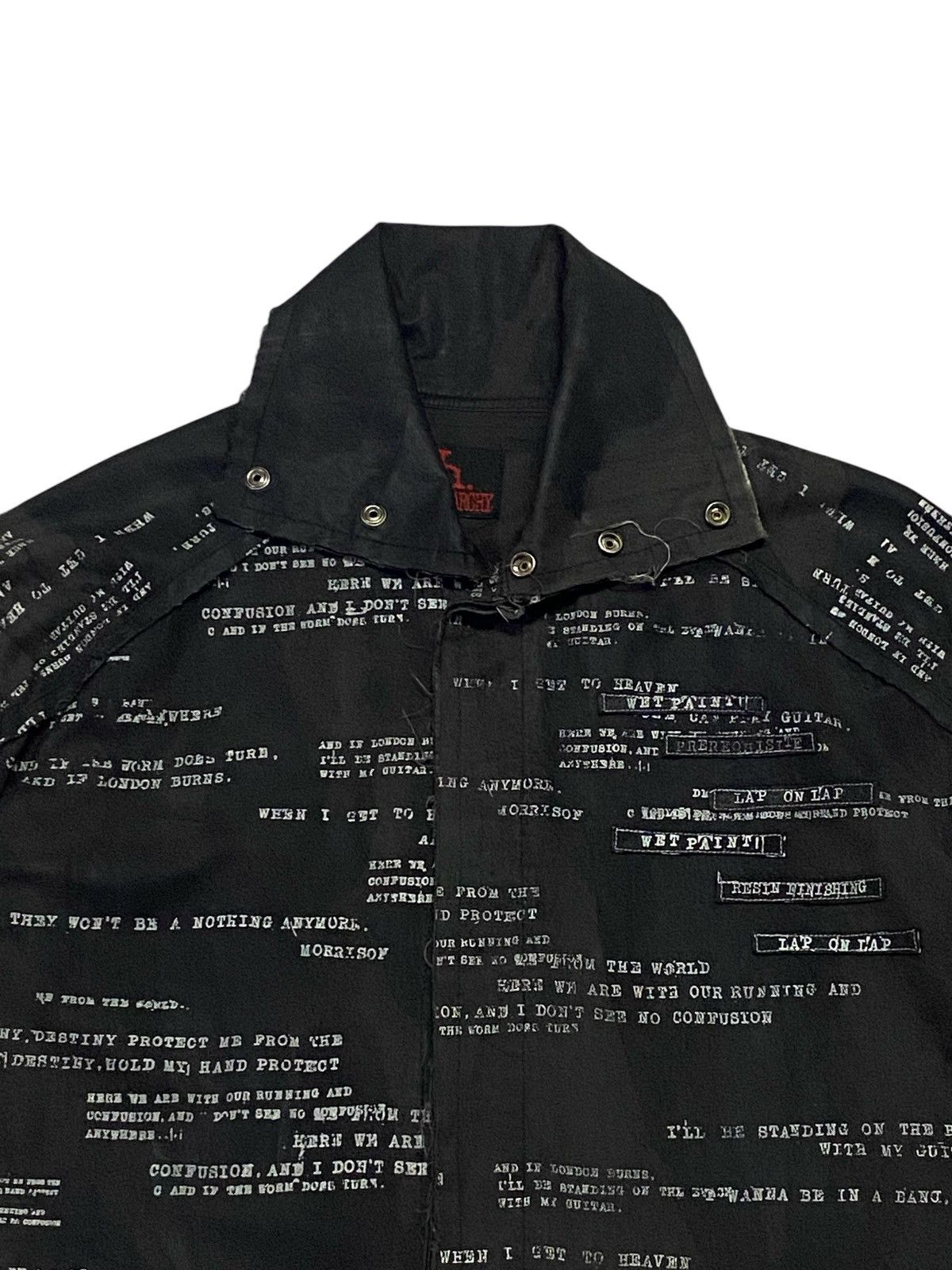 If Six Was Nine Vintage Anarchy With Frayed Seams Punk Jacket Size US L / EU 52-54 / 3 - 8 Thumbnail
