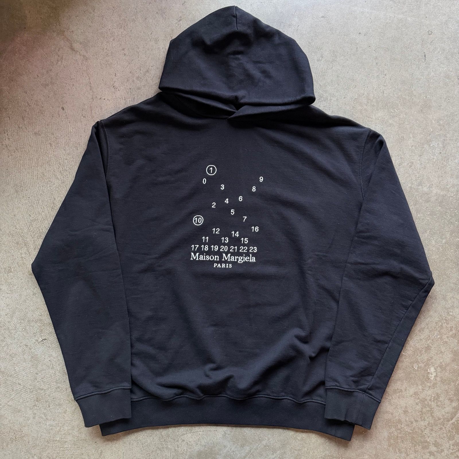 Maison Margiela Logo Hoodie Black