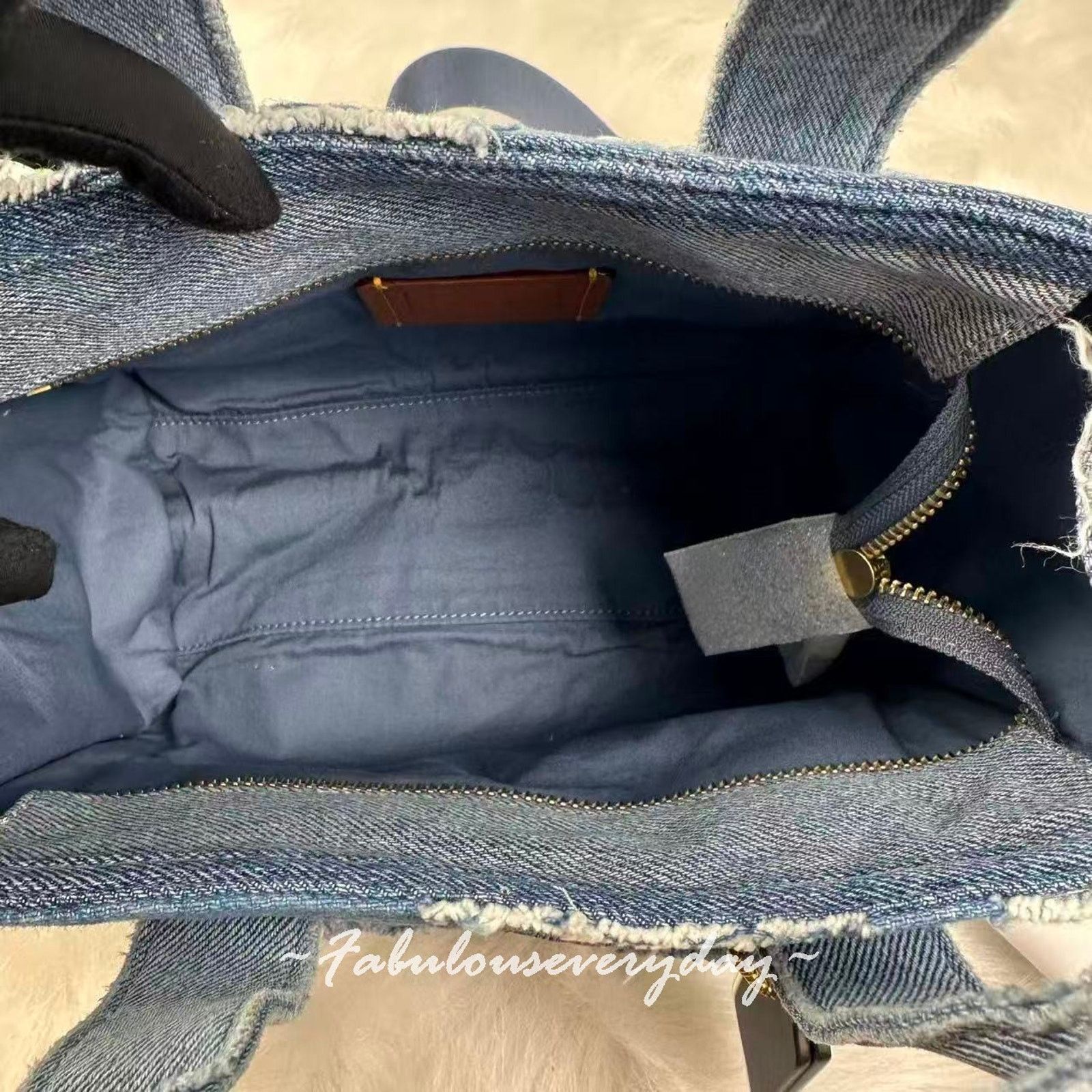 Coach Coach Cargo Tote Bag 26 Crossbody Denim Patchwork CCX13 NWT Size ONE SIZE - 9 Thumbnail