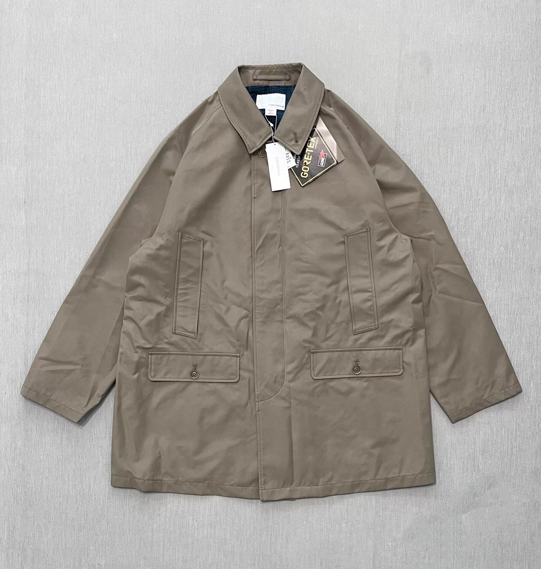 Nanamica nanamica 2L GORE-TEX Short Collar Coat BE beige L 22AW Size US L / EU 52-54 / 3 - 1 Thumbnail