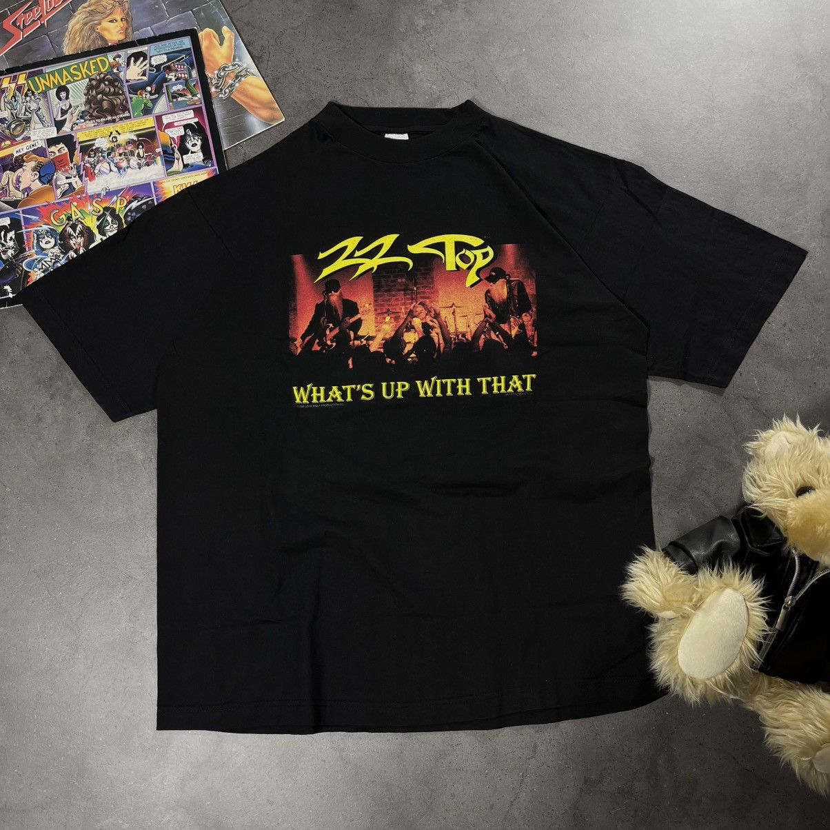 Band Tees Vintage 90s ZZ Top 1996 Big Logo Rock Metal Tshirt Tee Size US XL / EU 56 / 4 - 3 Thumbnail