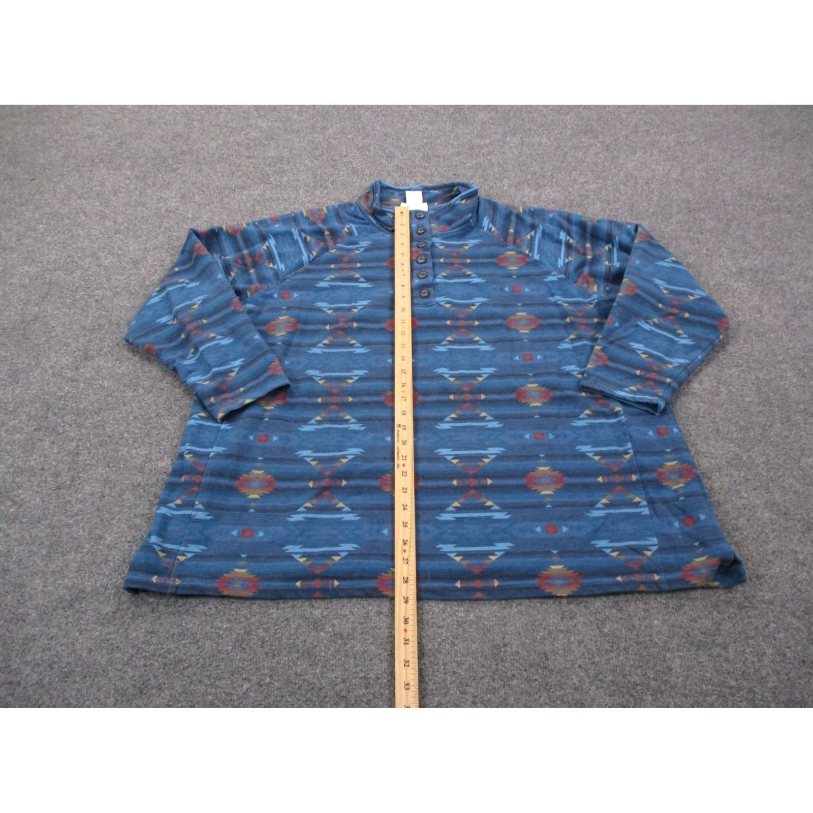 Ariat Ariat Polo Shirt Womens Plus 3X Multicolor Aztec Real Comfort Business Casual Western Plus Women 3X Polo Shirt Colorful Aztec Size XXL / US 16-18 / IT 52-54 - 3 Thumbnail