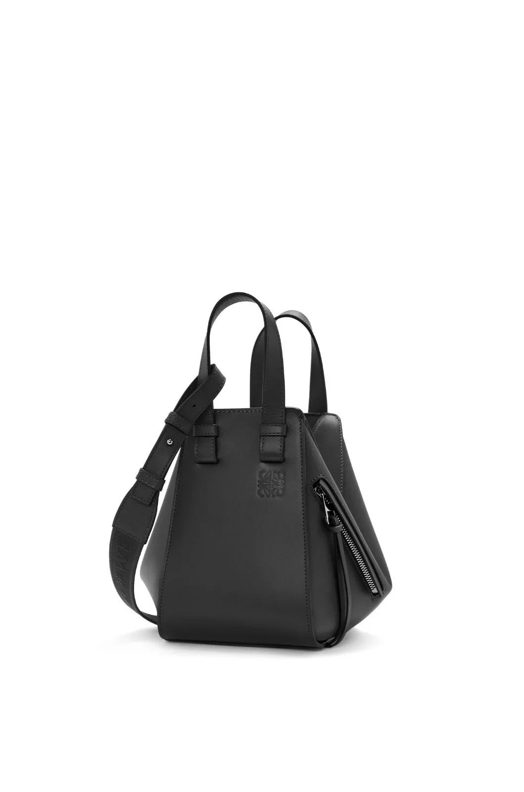 Loewe LOEWE Hammock Compact Black Satin/Leather New Auth. Size ONE SIZE - 1 Thumbnail