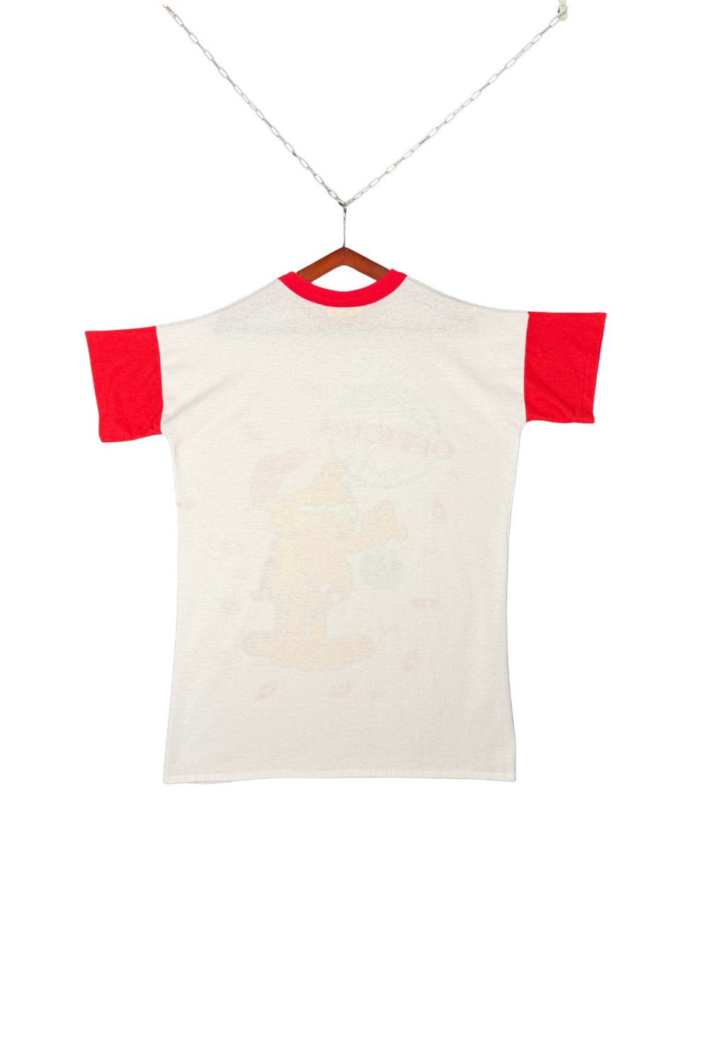 Early Garfield Christmas Ringer T-Shirt 1979 Single Stitch image 2