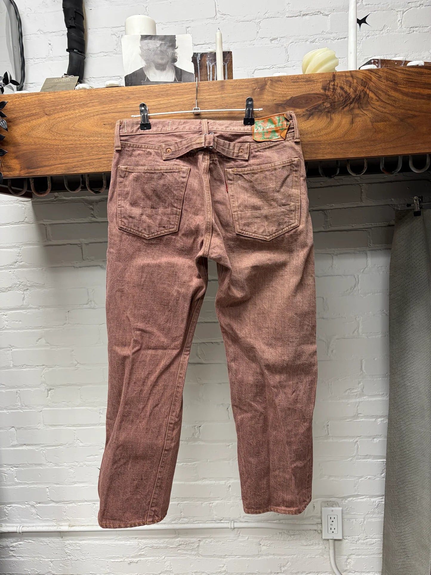 Kapital Kapital ‘Okayama Mitsu’ Factory Brown Color Buckle Back Denim Size US 30 / EU 46 - 3 Thumbnail