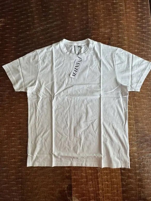 MAINS Mains London White Blue Logo Tee Size US L / EU 52-54 / 3 - 5 Thumbnail