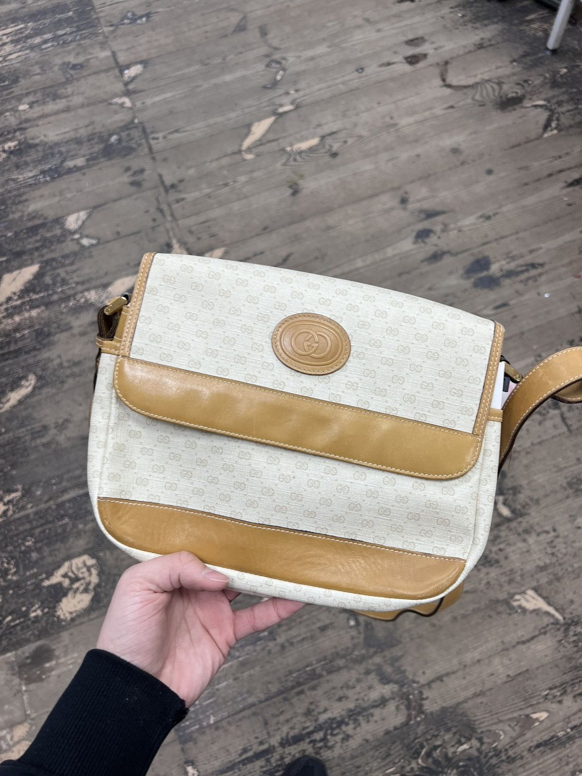 Gucci Gucci shoulder bag beige canvas Size ONE SIZE - 1 Thumbnail