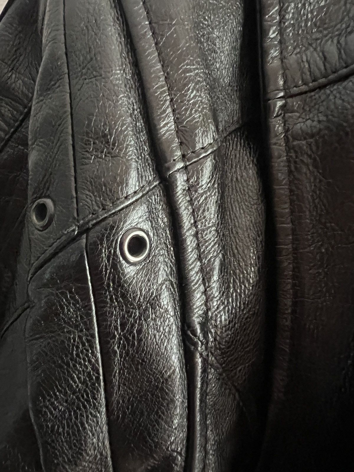 Balenciaga Balenciaga Logo Leather Jacket Size US L / EU 52-54 / 3 - 12 Thumbnail