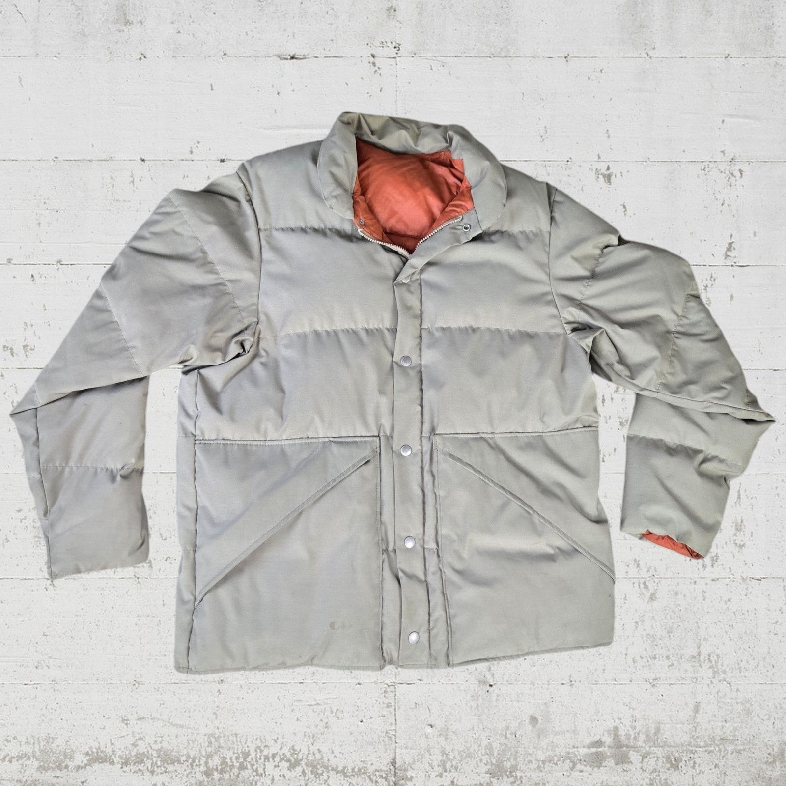 Vintage 70s Tan Goose Down USA Made Puffer Jacket Size Large Size US L / EU 52-54 / 3 - 2 Thumbnail