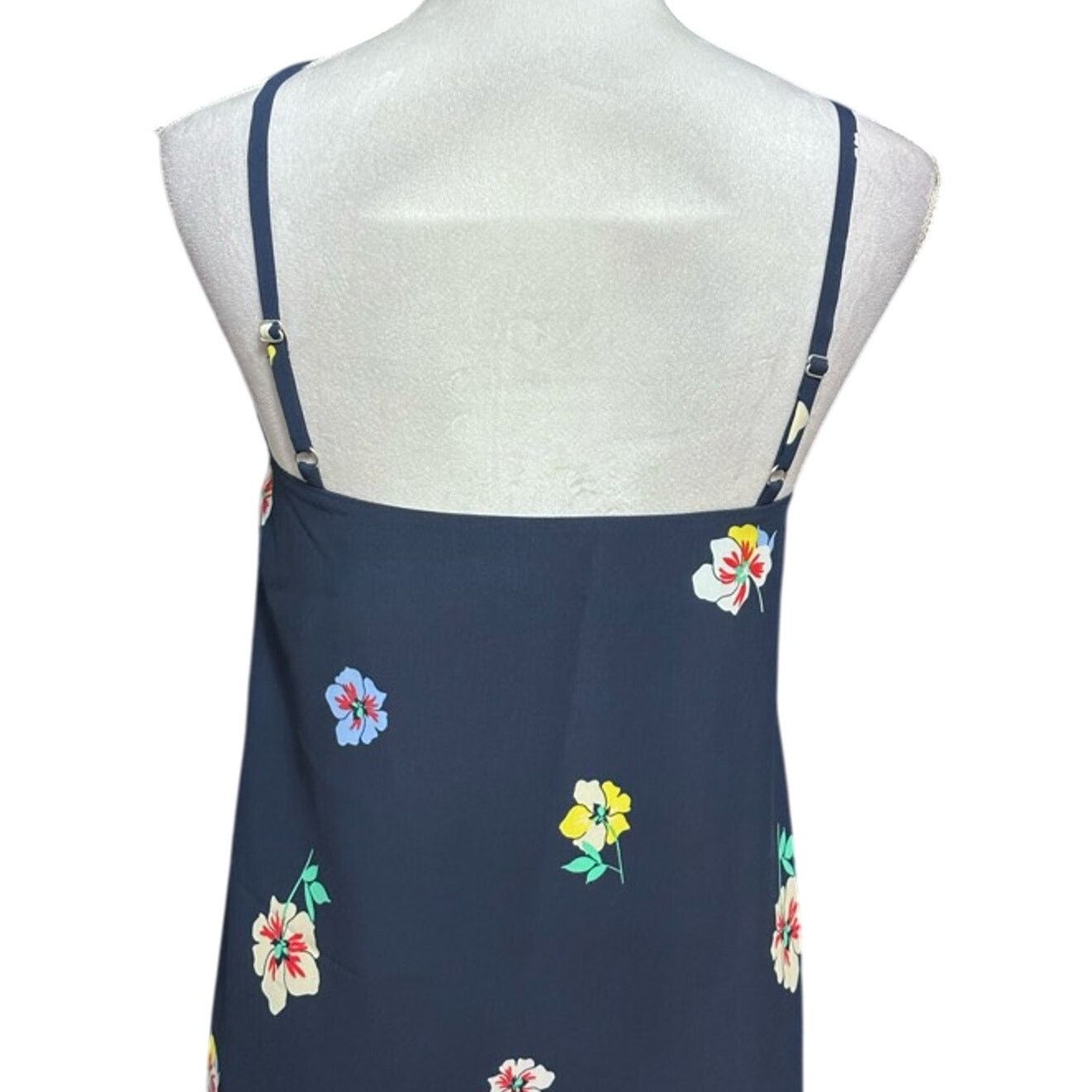 Tommy Hilfiger Tommy Hilfiger Size M Tropical Floral Print Midi Dress Blue Size M / US 6-8 / IT 42-44 - 5 Thumbnail