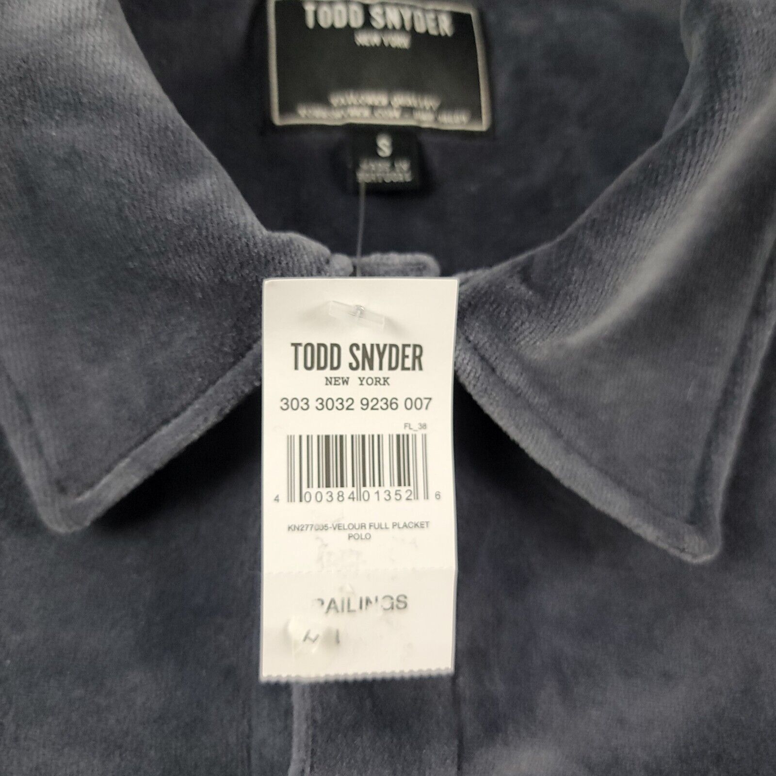 Todd Snyder Todd Snyder Straight Fit Portuguese Velour Shirt *Flaw* Size US S / EU 44-46 / 1 - 6 Thumbnail