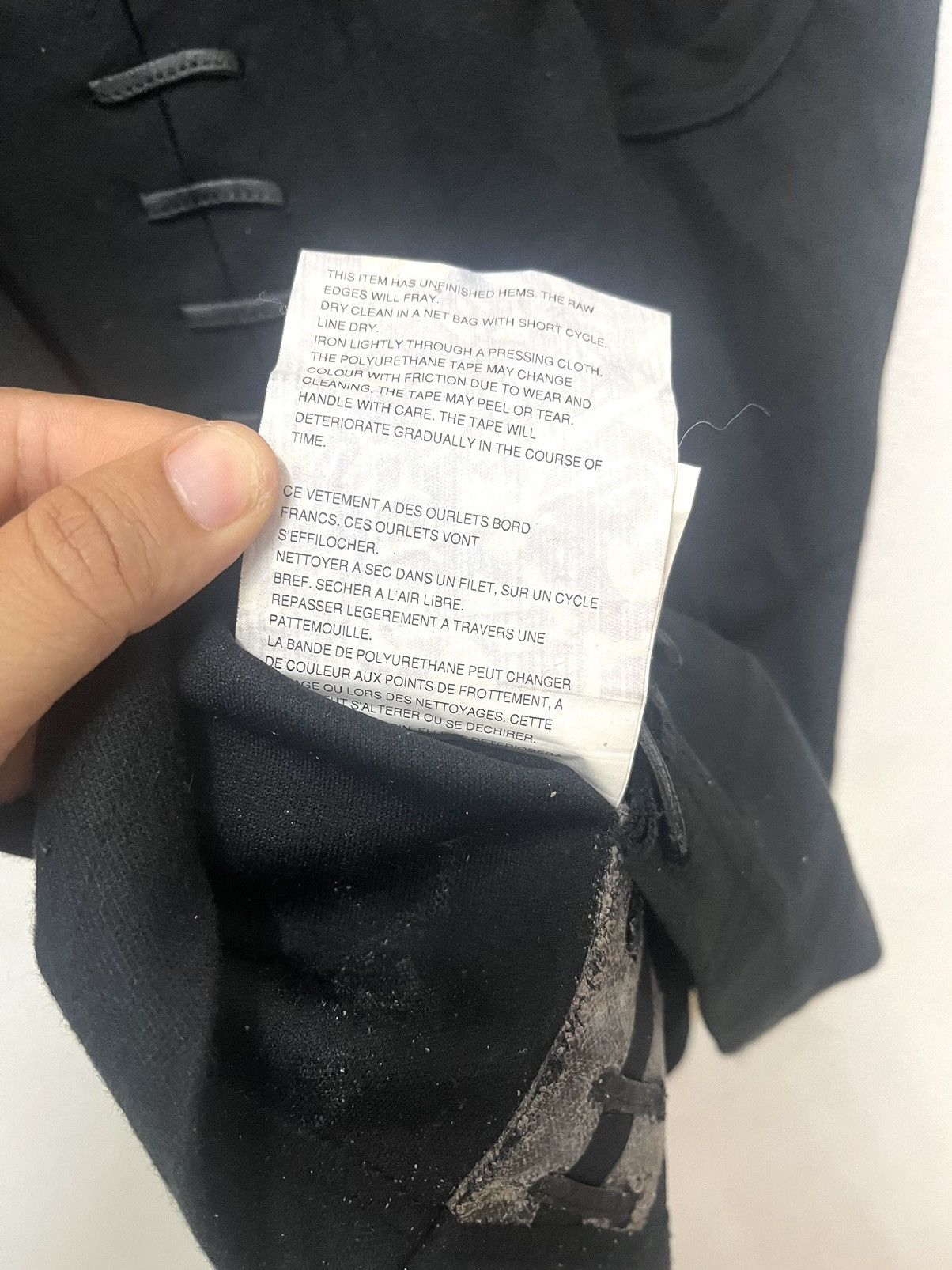 Comme des Garcons × Japanese Brand × Vintage Comme Des Garcons Femme RunWay Black T-shirt Size US S / EU 44-46 / 1 - 11 Thumbnail