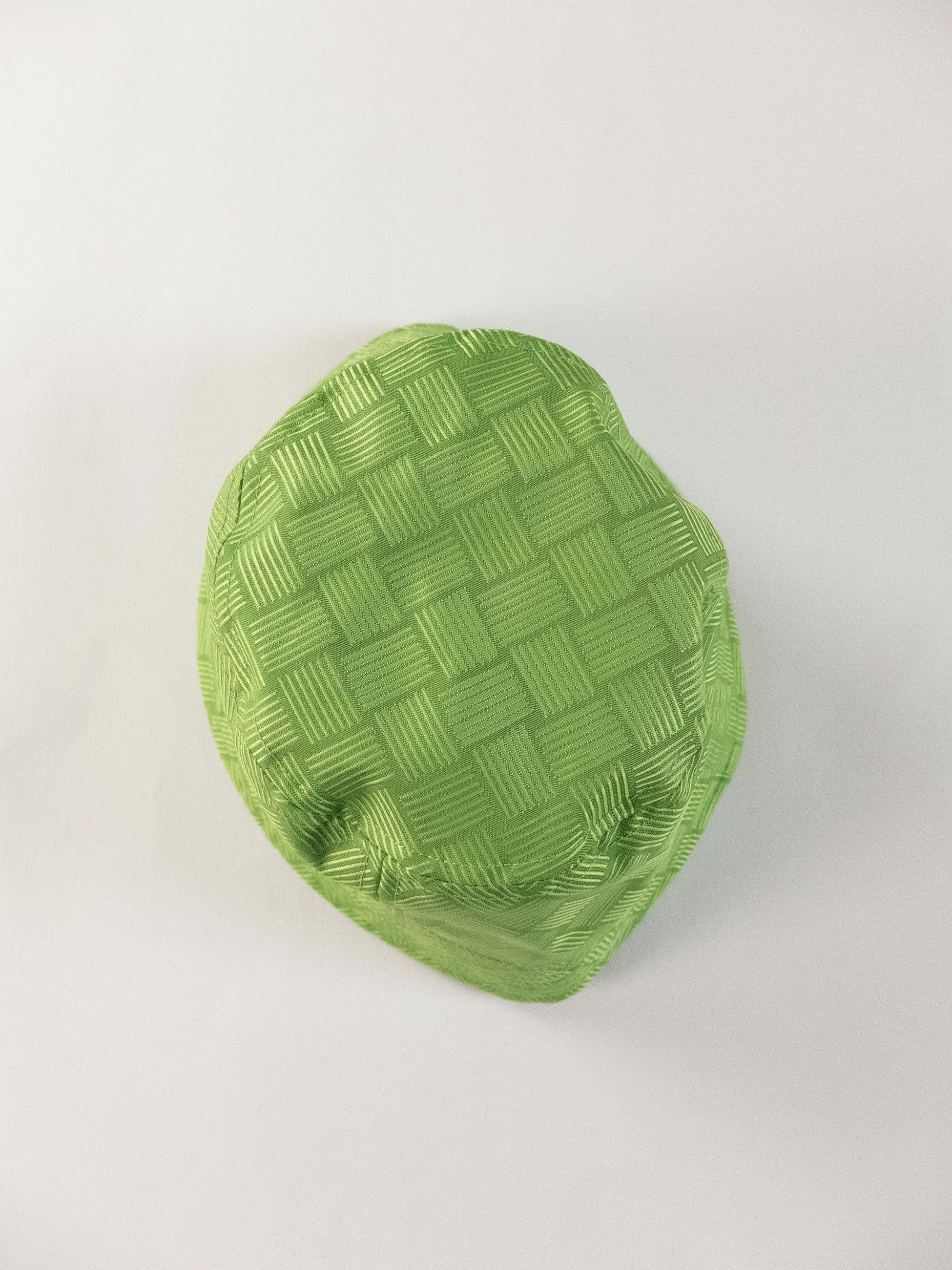 Bottega Veneta BOTTEGA VENETA intrecciato pattern green bucket hat Medium q Size ONE SIZE - 6 Thumbnail