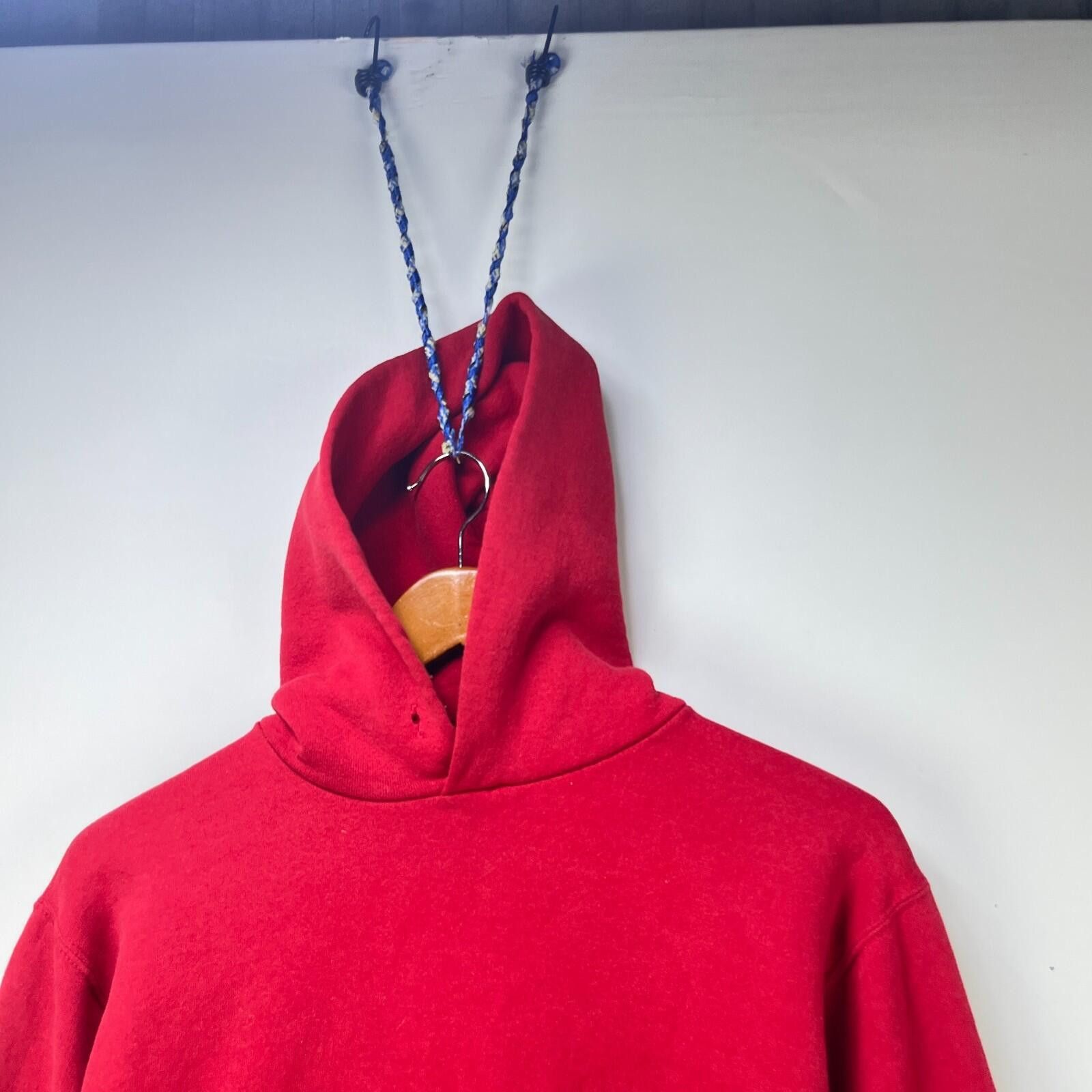 Russell Athletic Vintage 90s Russell Athletic Red Blank Hoodie Small Size US S / EU 44-46 / 1 - 2 Thumbnail