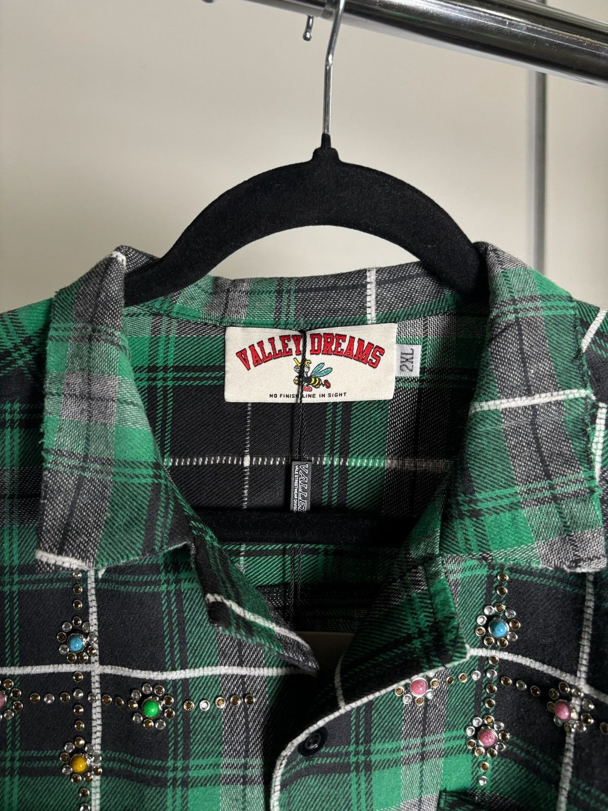 Vale Vale Forever Grinch Gems Flannel ‘Green’ Size US XXL / EU 58 / 5 - 2 Thumbnail