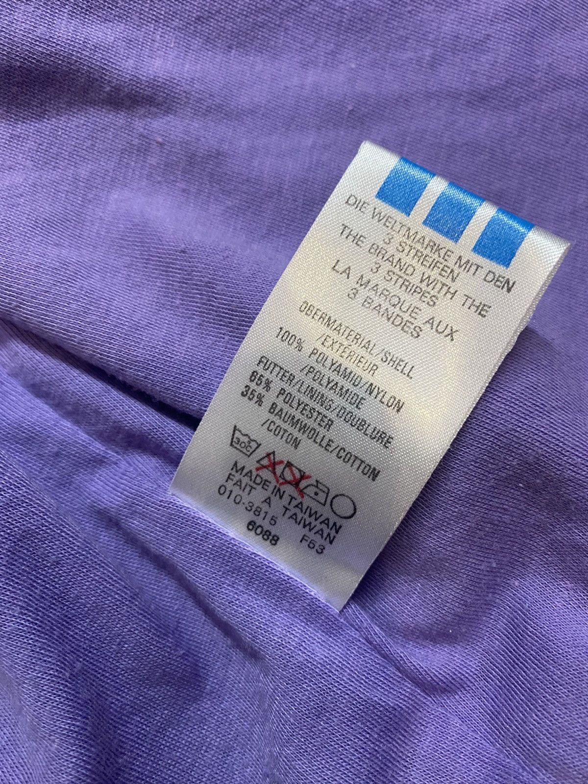 Adidas Vintage Adidas Violet Nylon Jacket F192 Size US XL / EU 56 / 4 - 13 Thumbnail