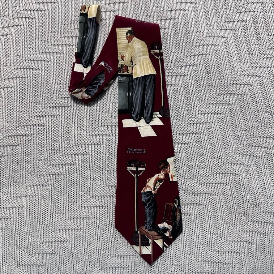 Vintage VIntage Norman Rockwell doctor silk tie Size ONE SIZE - 1 Thumbnail