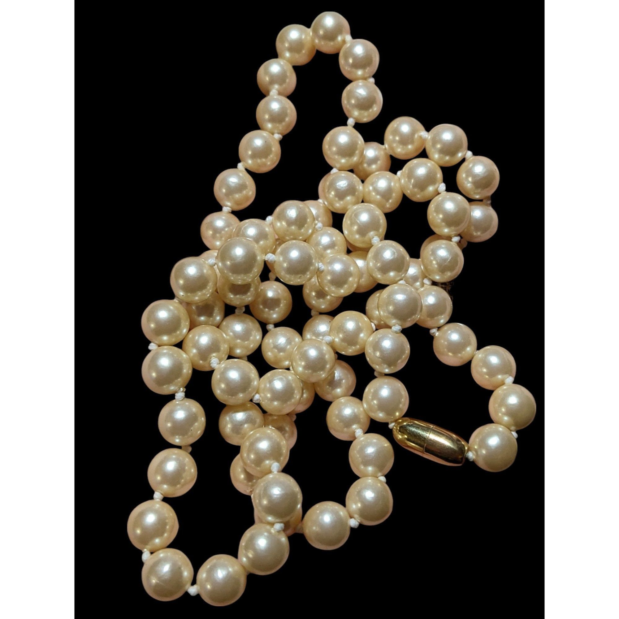 Other Vintage Glam Cream Faux Pearl Beaded Necklace Size ONE SIZE - 3 Thumbnail
