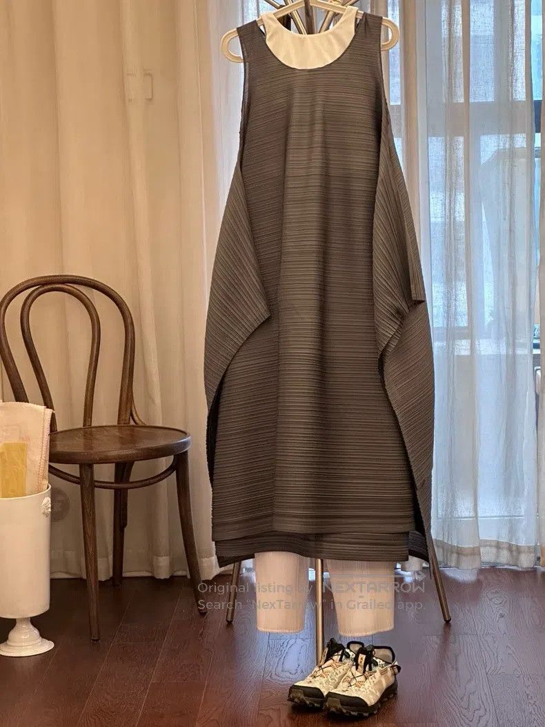 Issey Miyake Issey Miyake Yellow Dress Size L / US 10 / IT 46 - 3 Thumbnail