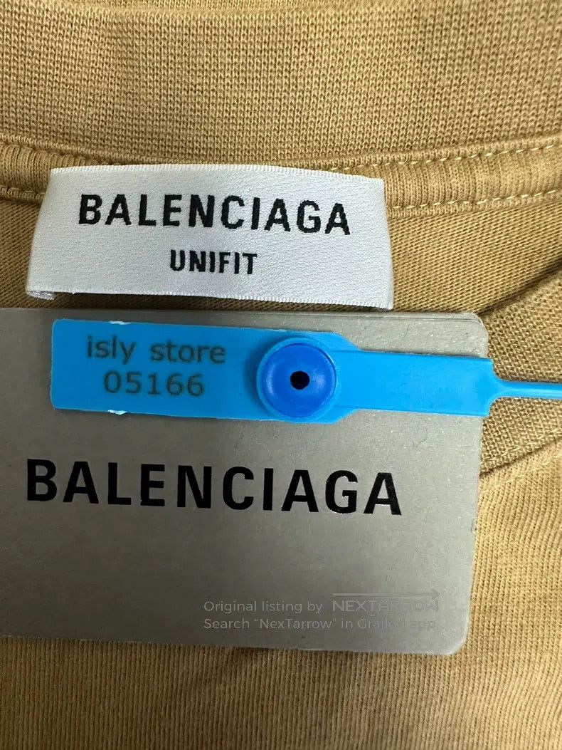 Balenciaga Balenciaga Letter Embroidered Crew Neck Short Sleeve T-Shi Size US S / EU 44-46 / 1 - 4 Thumbnail