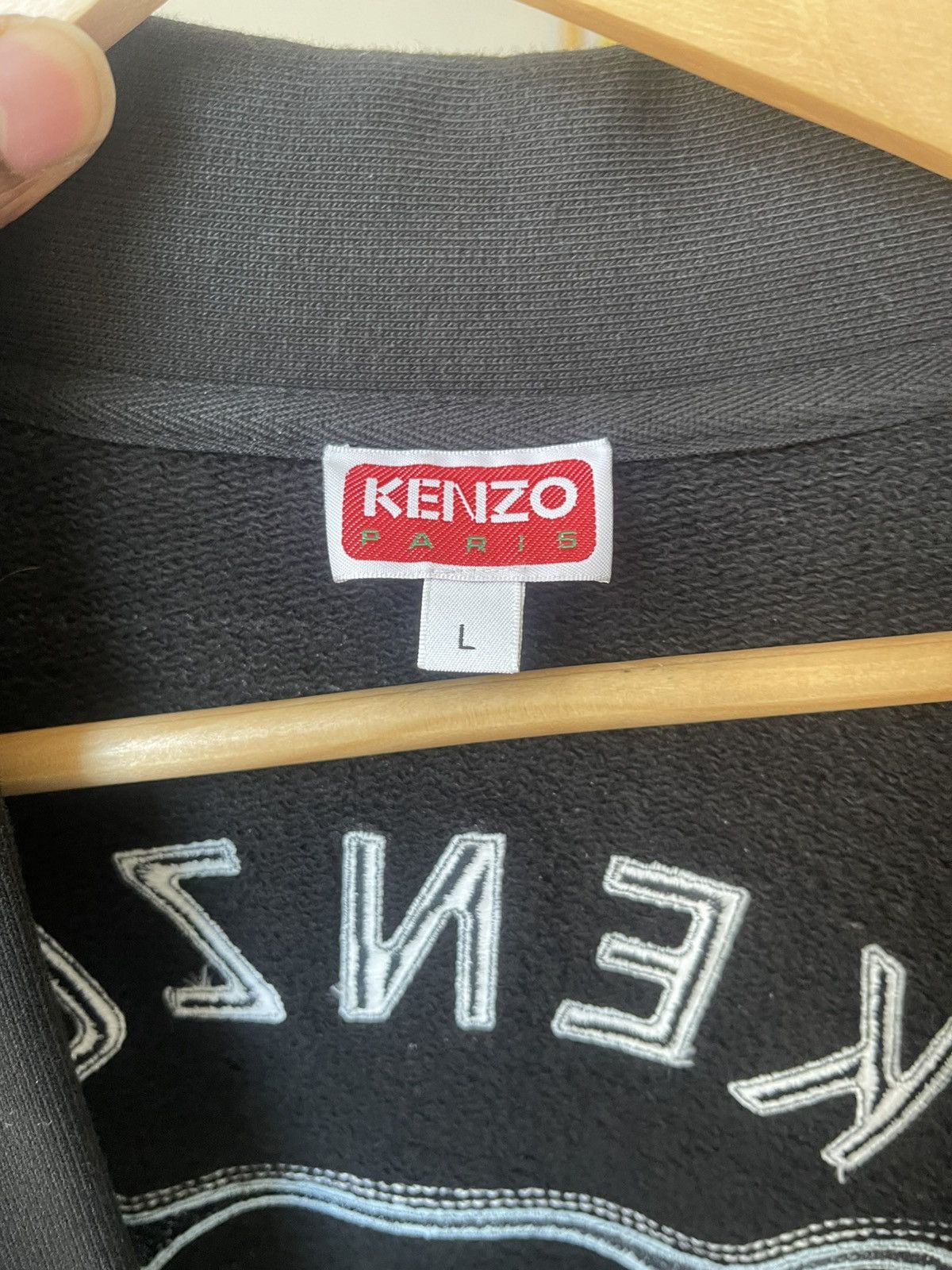 Kenzo Kenzo Black Kenzo Paris Varsity Jungle Elephant Cardigan Size US L / EU 52-54 / 3 - 4 Thumbnail
