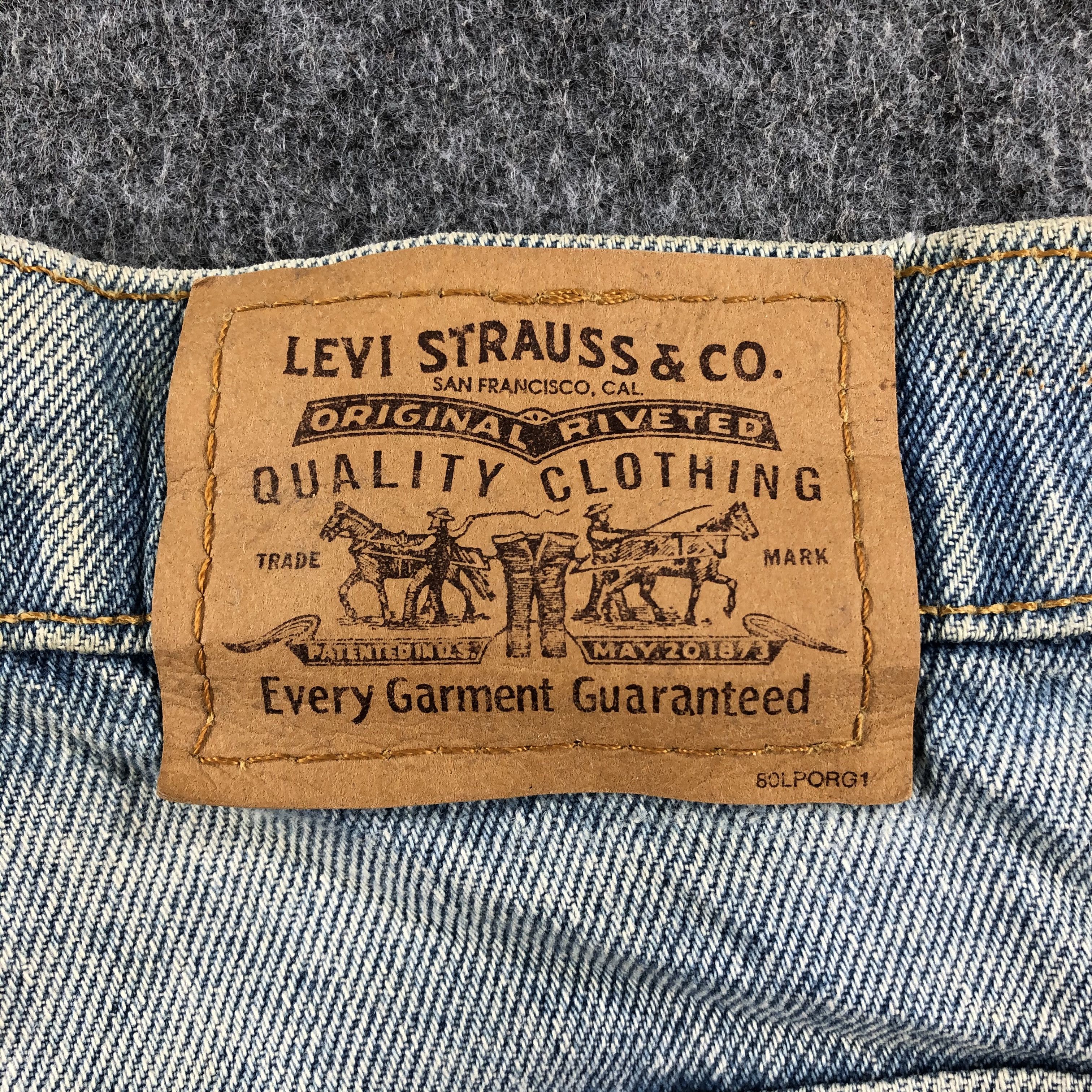 Levi's 90s Vintage Light Wash Levis Jeans-J2643 Size US 43 - 5 Thumbnail