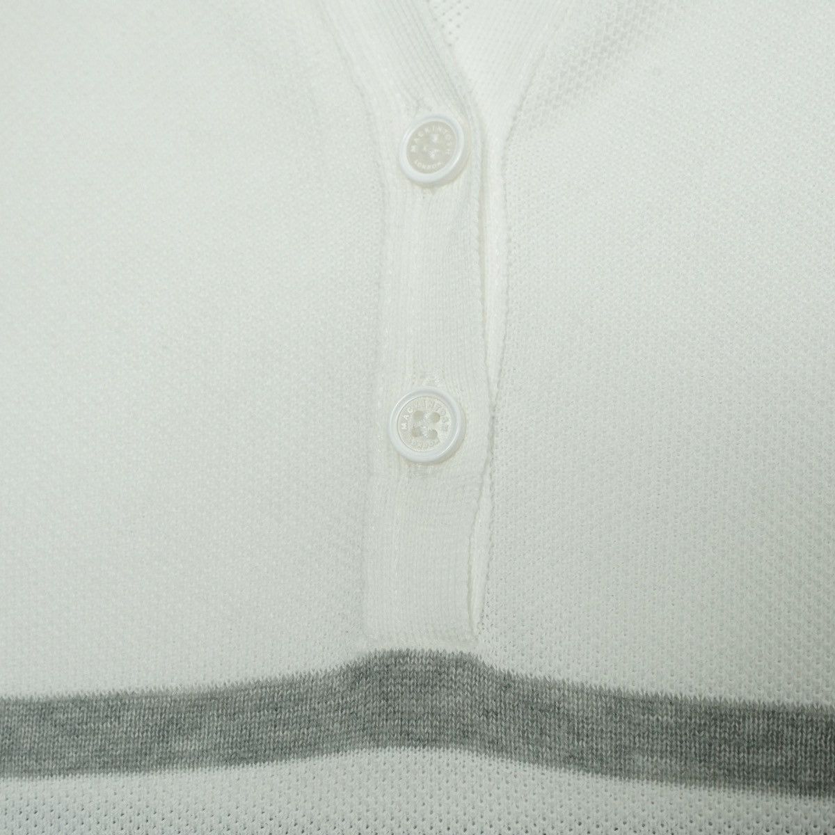 Mackintosh *NoTariff Mackintosh Stripe Button SS T-Shirt Size XS / US 0-2 / IT 36-38 - 4 Thumbnail