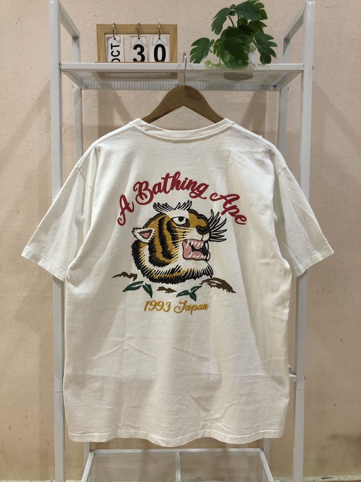 A Bathing Ape Embroidery Style Souvenir Logo Tee