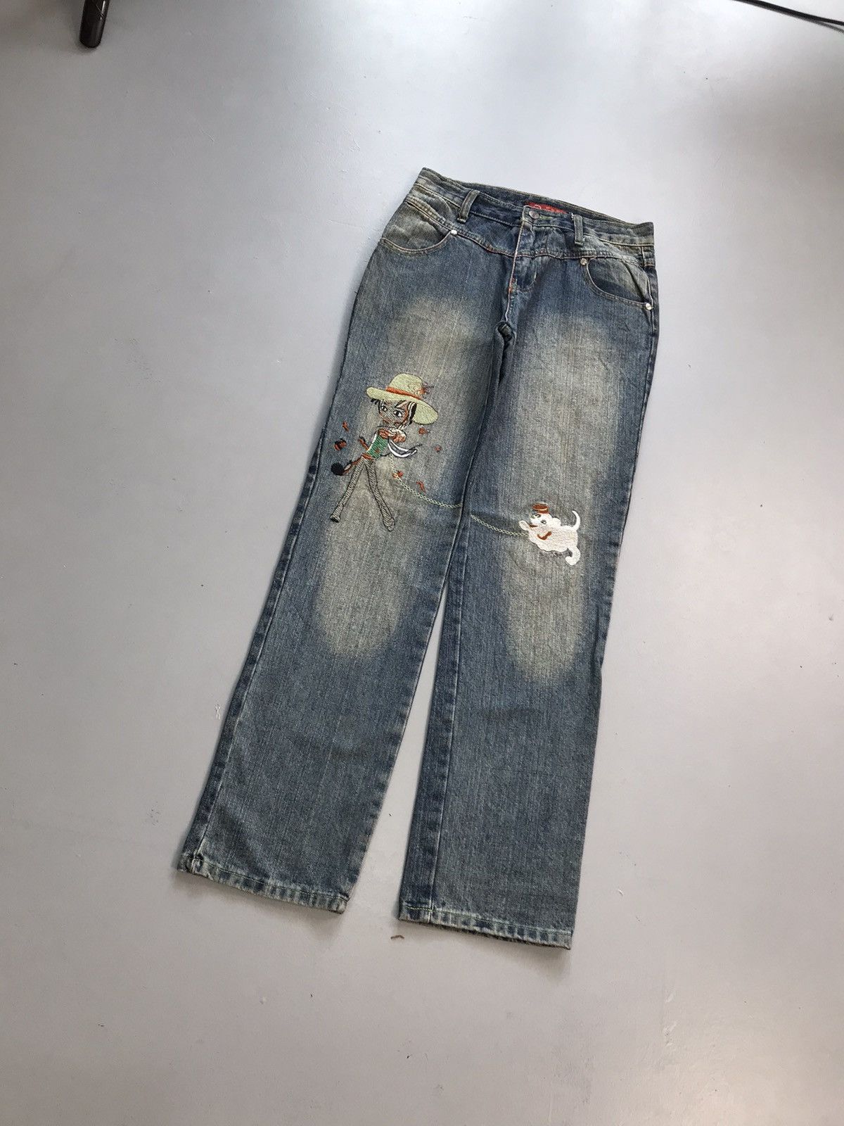 JNCO Vintage Yi xuan ni embroidered denim Size 28" / US 6 / IT 42 - 3 Thumbnail