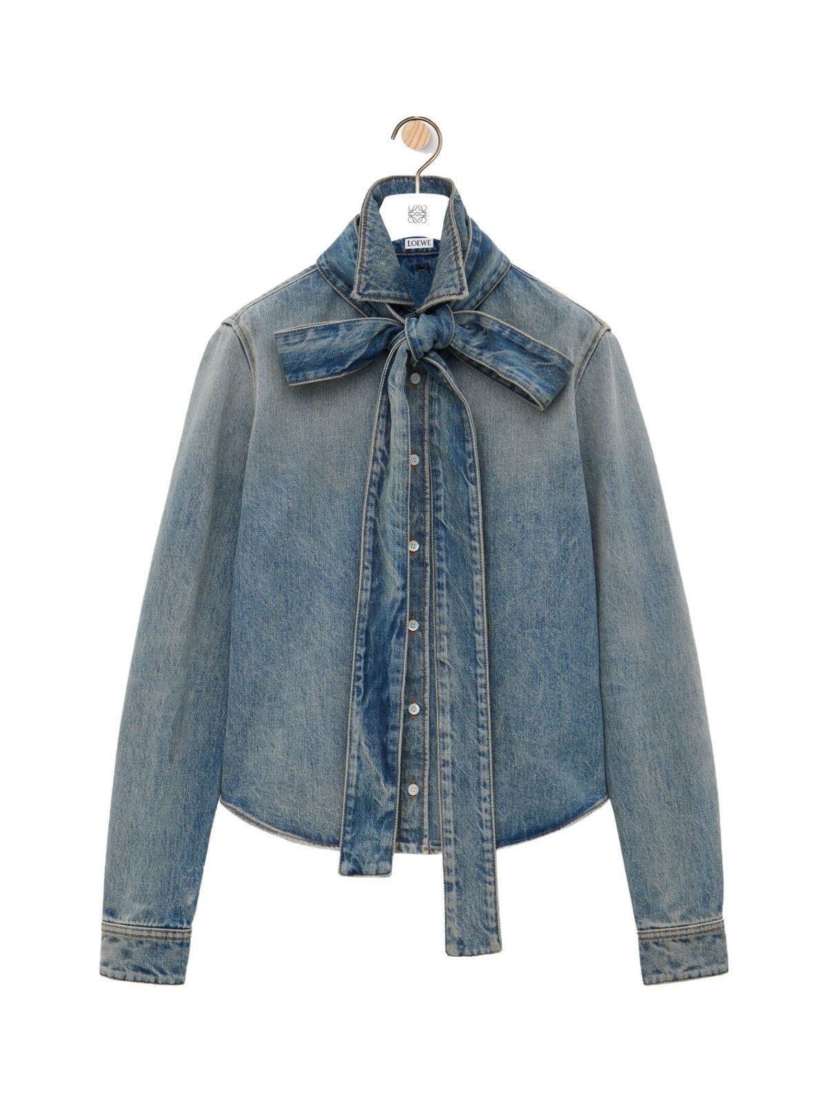 Loewe Loewe denim bow shirt 46 Size US S / EU 44-46 / 1 - 1 Thumbnail