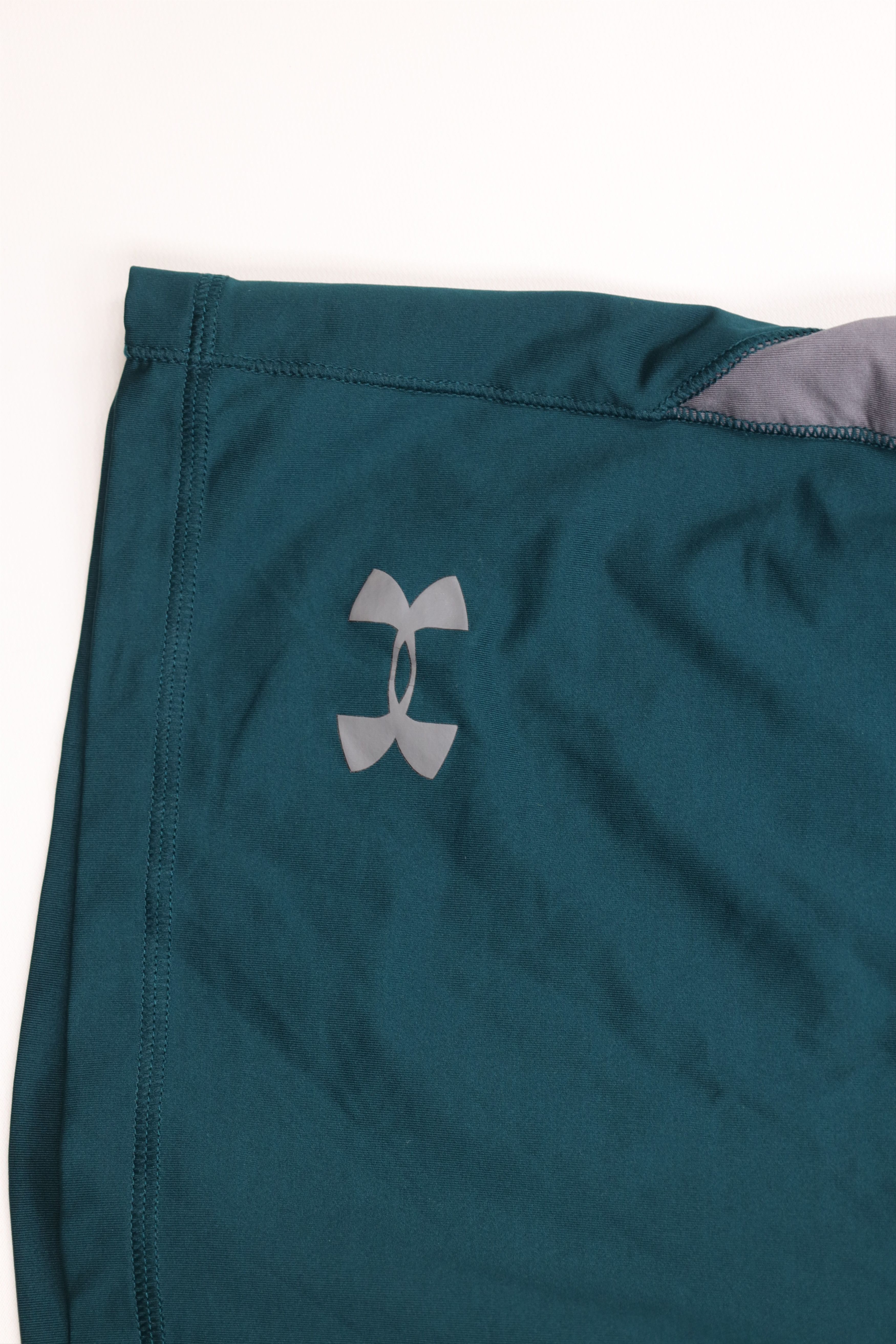 Under Armour × Vintage Under Armour HeatGear Block Gym Basketball Shorts Green Size US 34 / EU 50 - 5 Thumbnail