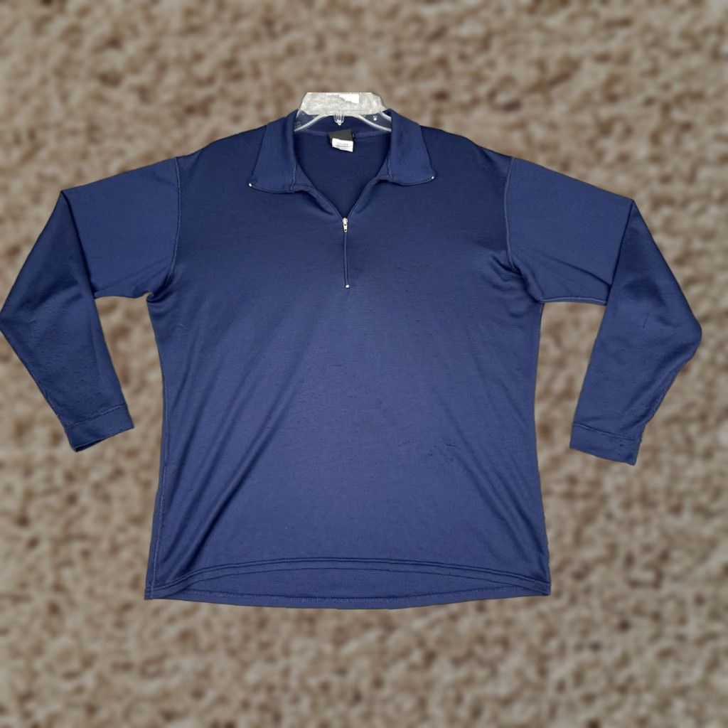 Patagonia VINTAGE Patagonia Shirt Mens Large Blue Long Sleeve 1/2 Zip Capilene USA Thermal Size US L / EU 52-54 / 3 - 1 Thumbnail