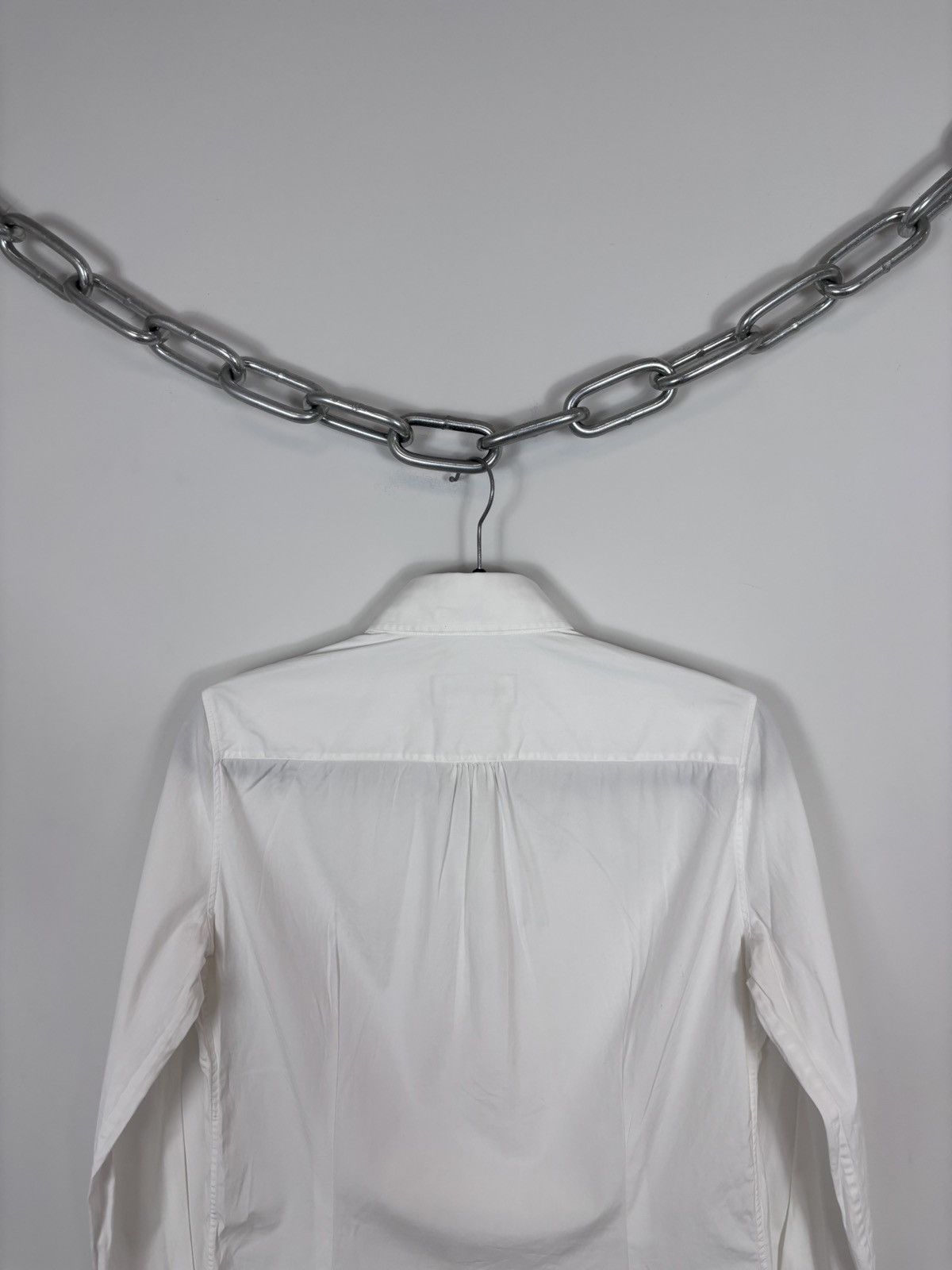 Dsquared2 Dsquared2 Men’s White Button Up Long Sleeve Dress Shirt Size US S / EU 44-46 / 1 - 19 Thumbnail