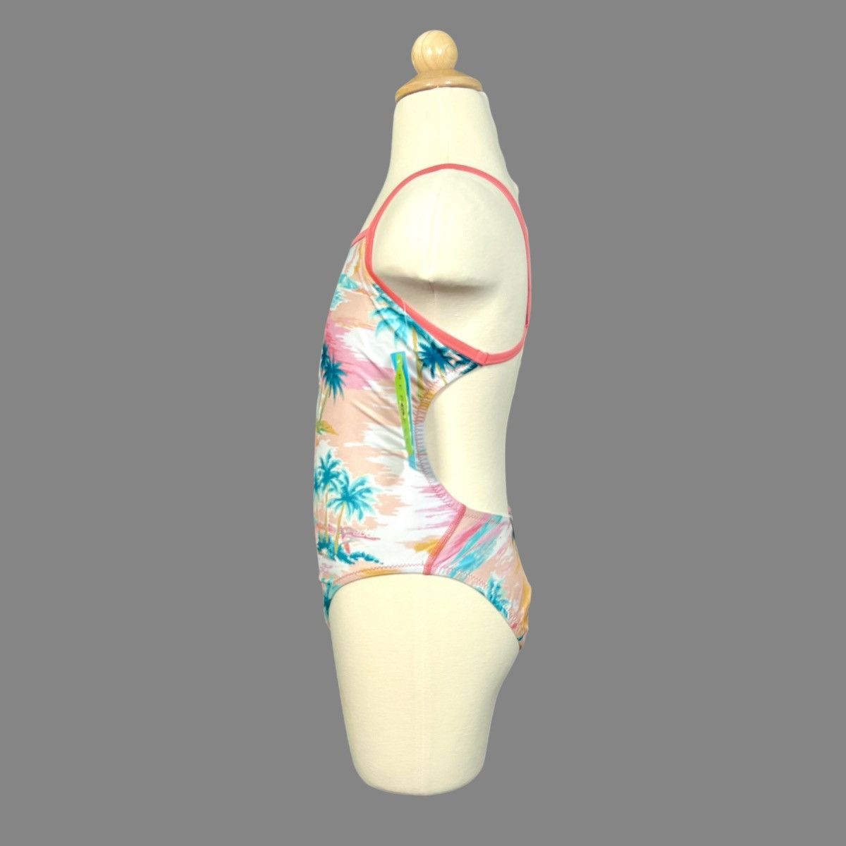 Speedo Speedo Big Girls Printed One-Piece Swimsuit 5-6 yrs Size ONE SIZE - 4 Thumbnail