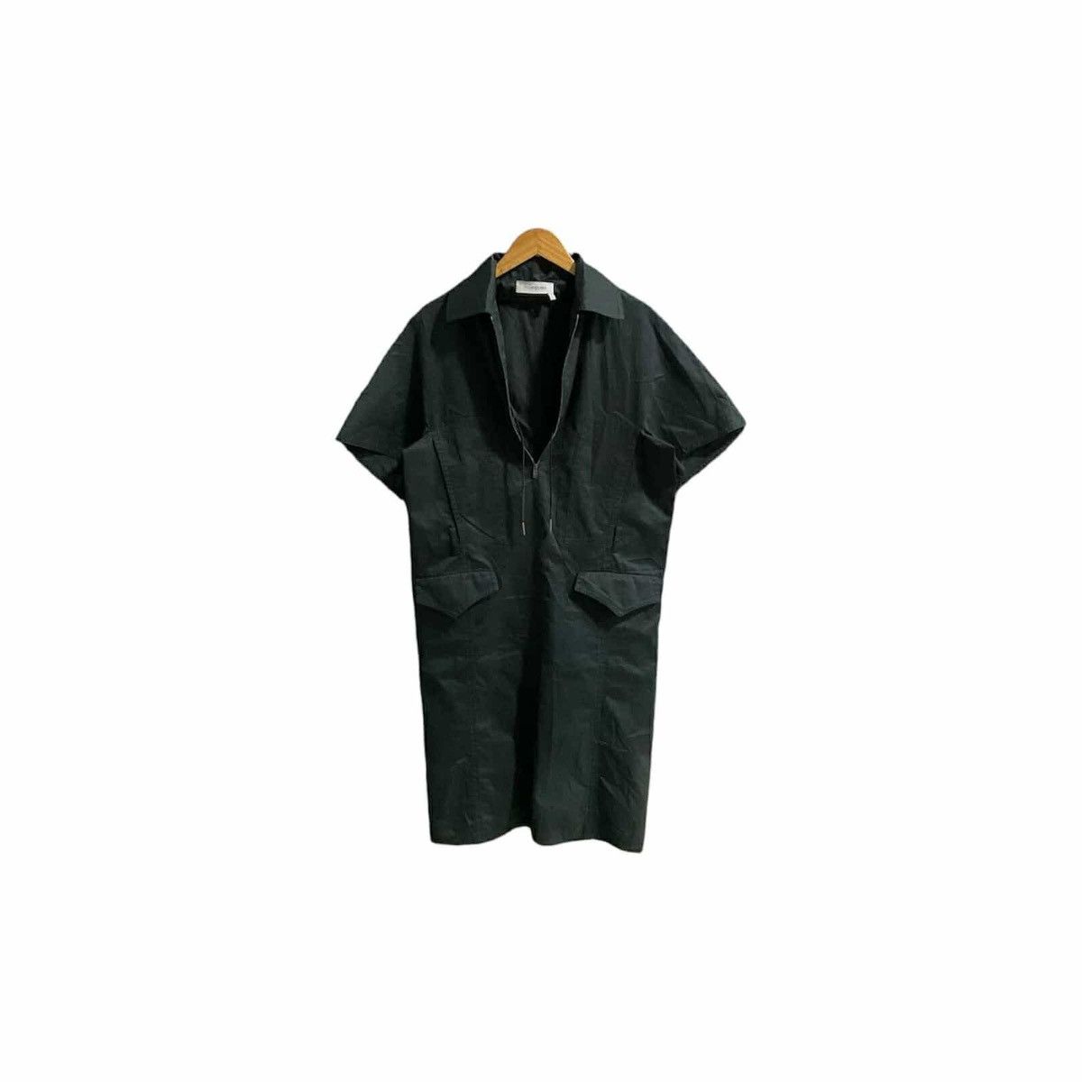 Designer × Yves Saint Laurent 🔥Rare Yves Saint Laurent Dress Open Breast Collared Zippered Size XS / US 0-2 / IT 36-38 - 15 Thumbnail